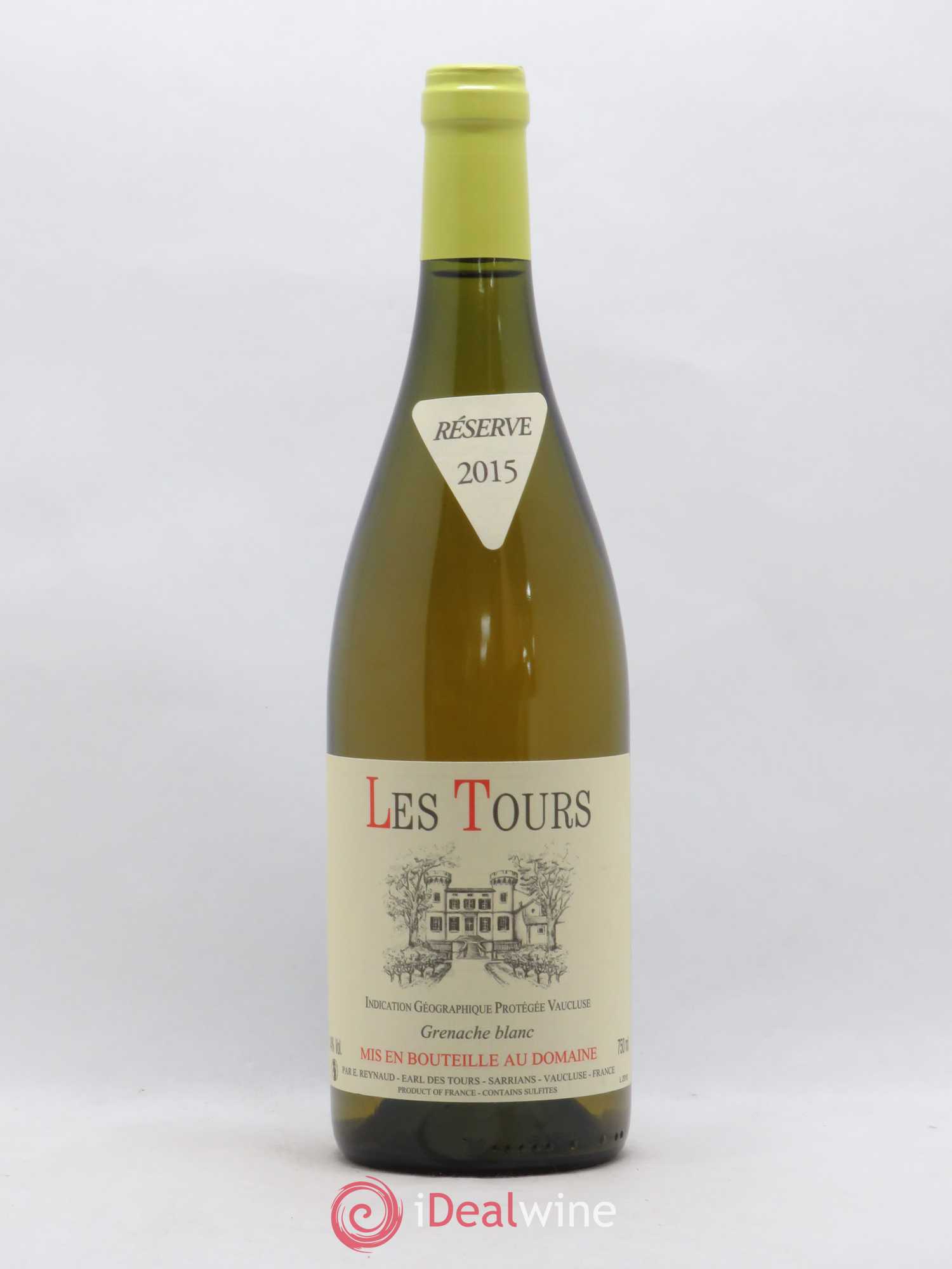 Vaucluse (Vin de Pays de Vaucluse) Les Tours Grenache Blanc Emmanuel Reynaud 2015 - Lot de 1 bouteille - 0