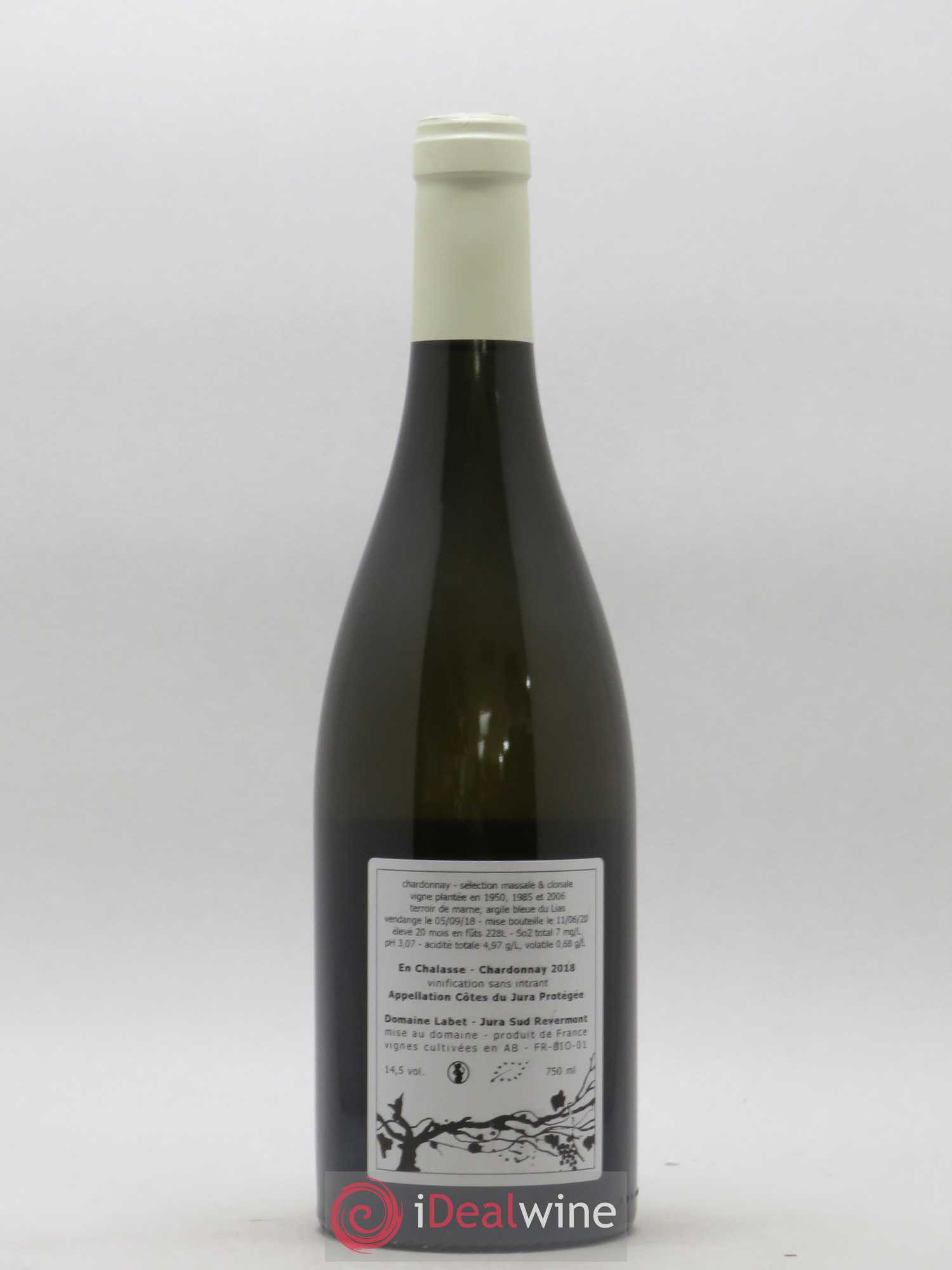 Côtes du Jura Chardonnay En Chalasse Romain - Julien - Charline Labet 2018 - Lot de 1 bouteille - 1