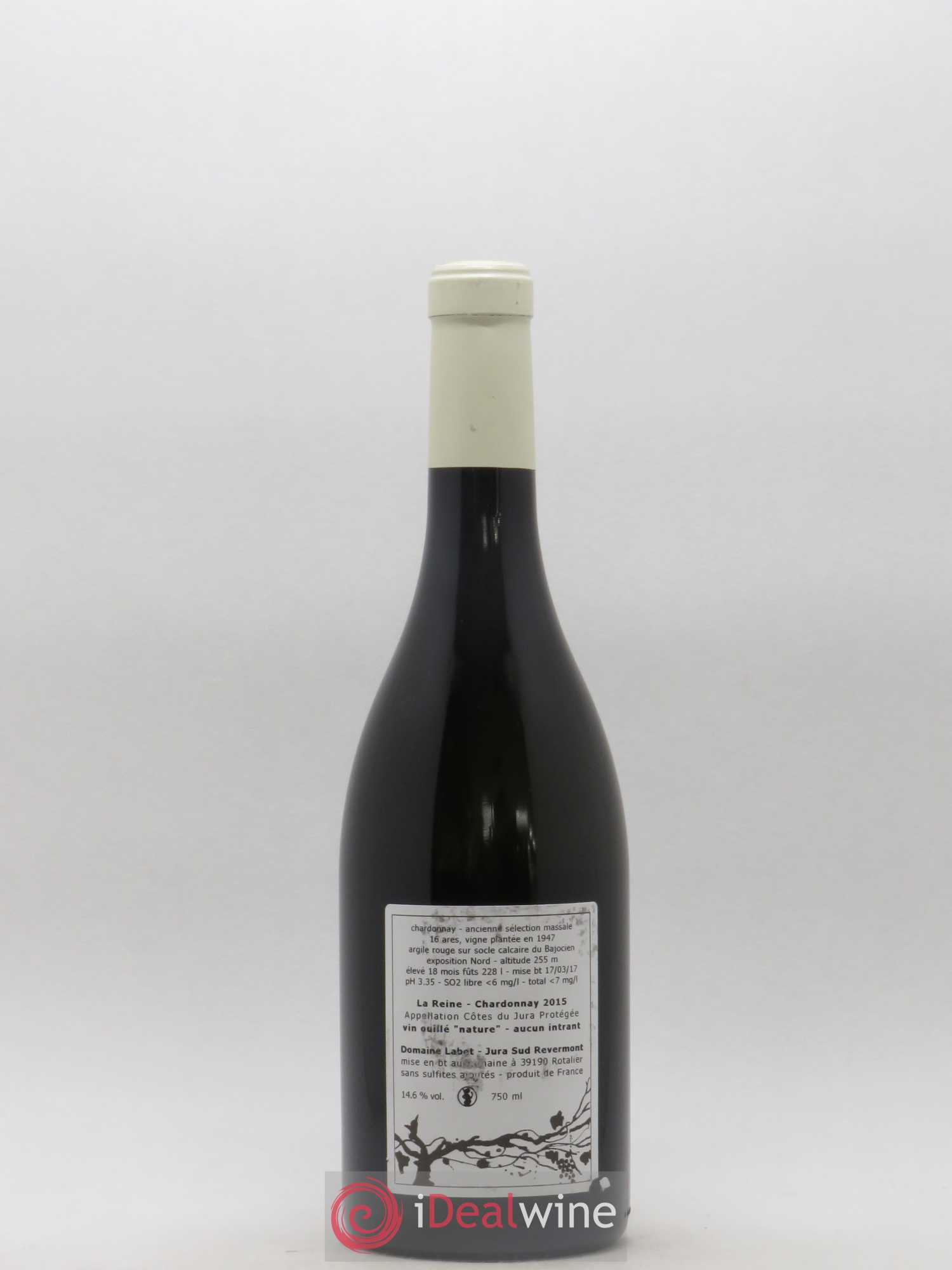 Côtes du Jura Chardonnay La Reine Romain - Julien - Charline Labet 2015 - Lot de 1 bouteille - 1