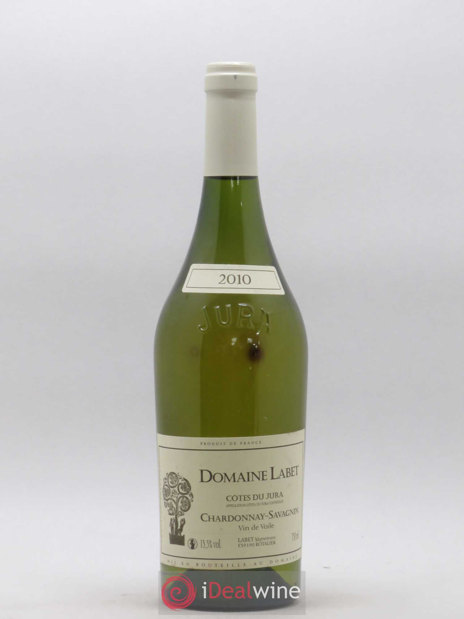 Côtes du Jura Vin de Voile Chardonnay-Savagnin cuvée de garde Romain - Julien - Charline Labet 2010 - Lot de 1 bouteille - 0
