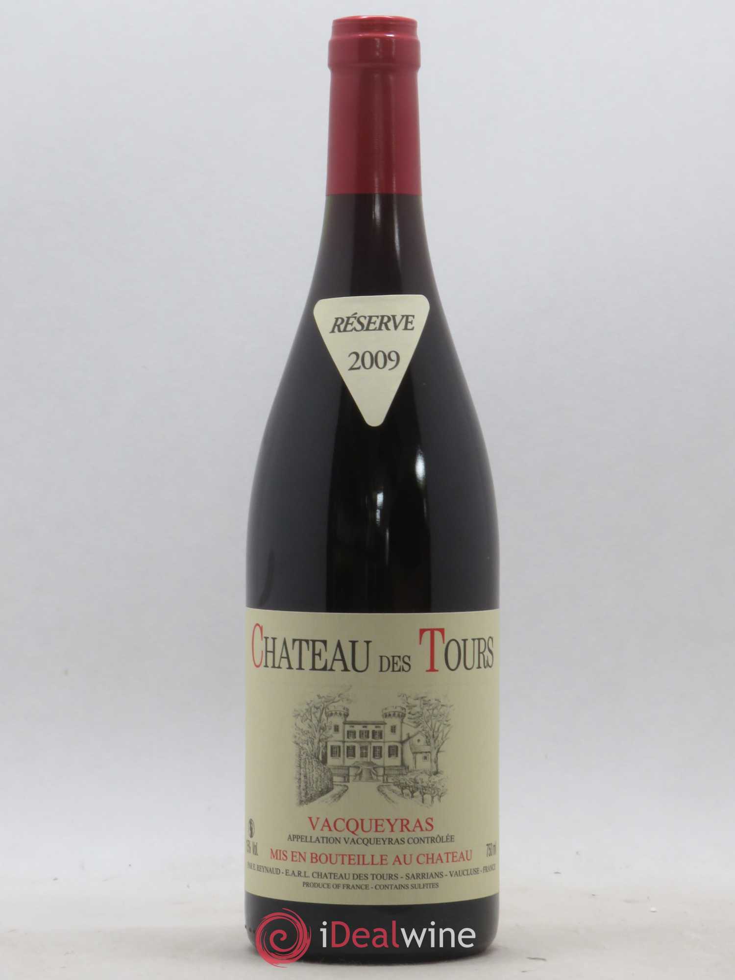 Vacqueyras Château des Tours Emmanuel Reynaud 2009 - Lot de 1 bouteille - 0