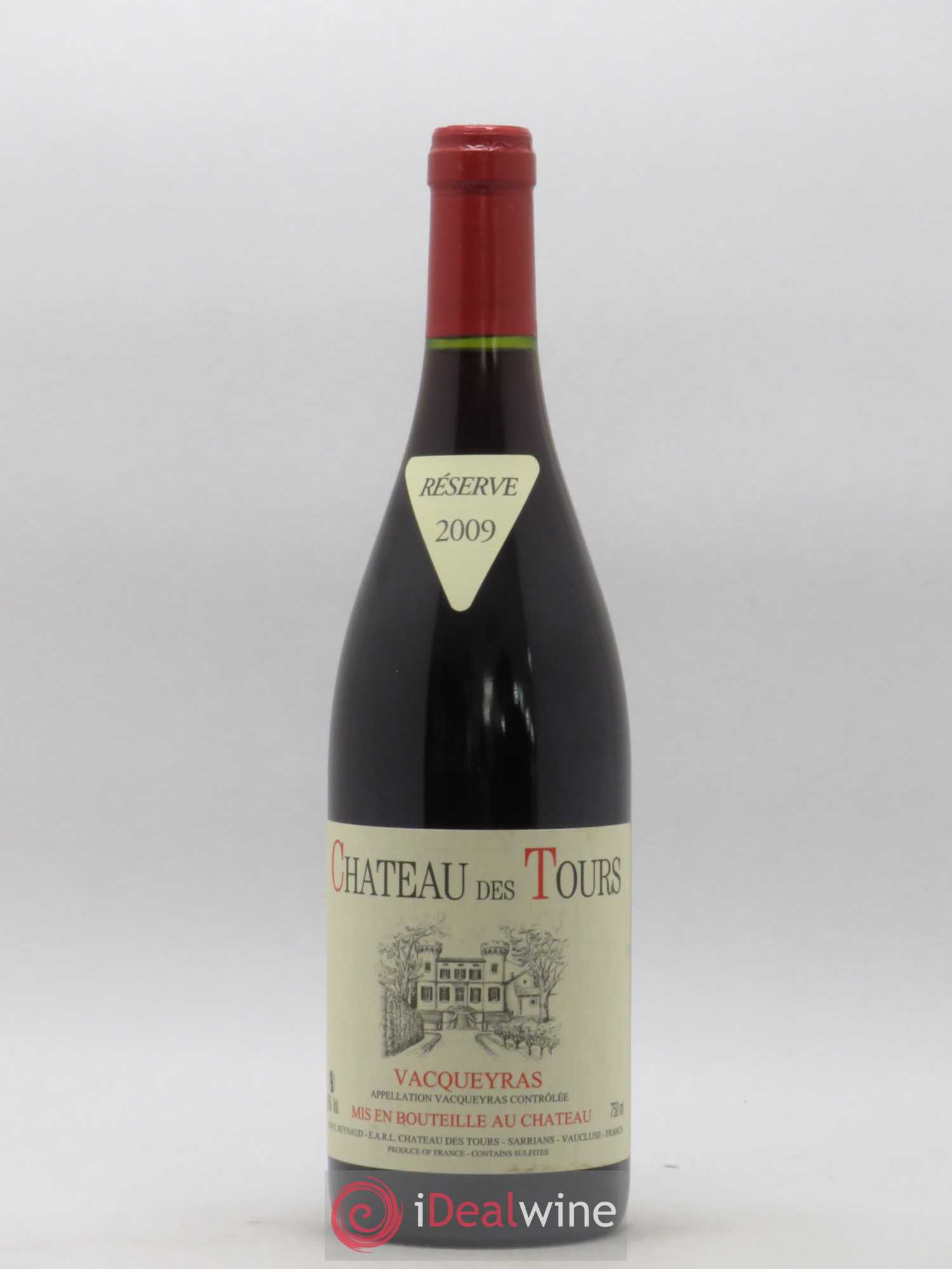 Vacqueyras Château des Tours Emmanuel Reynaud 2009 - Lot de 1 bouteille - 0