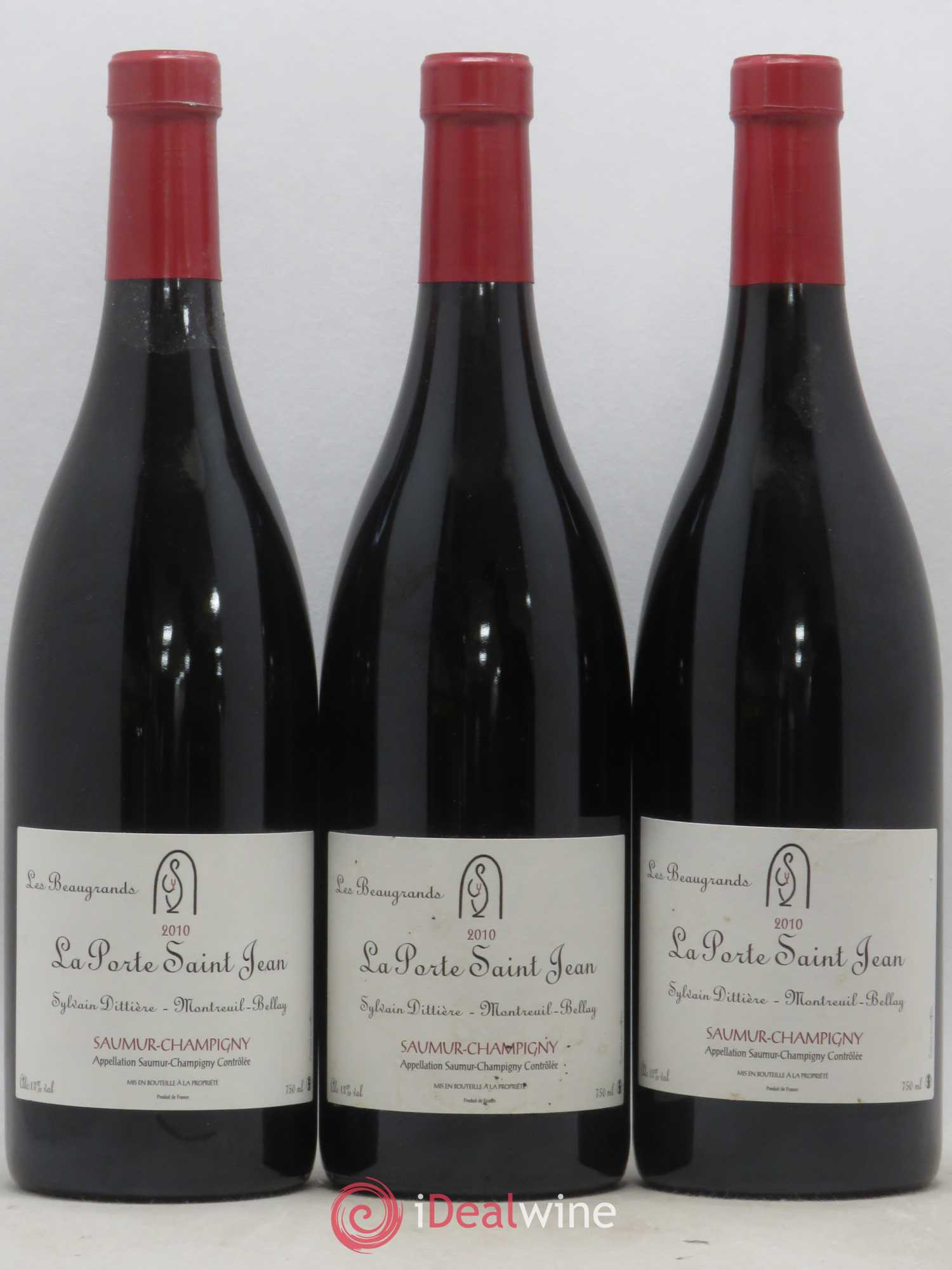 Saumur-Champigny Les Beaugrands La Porte Saint Jean 2010 - Lot de 3 bouteilles - 0