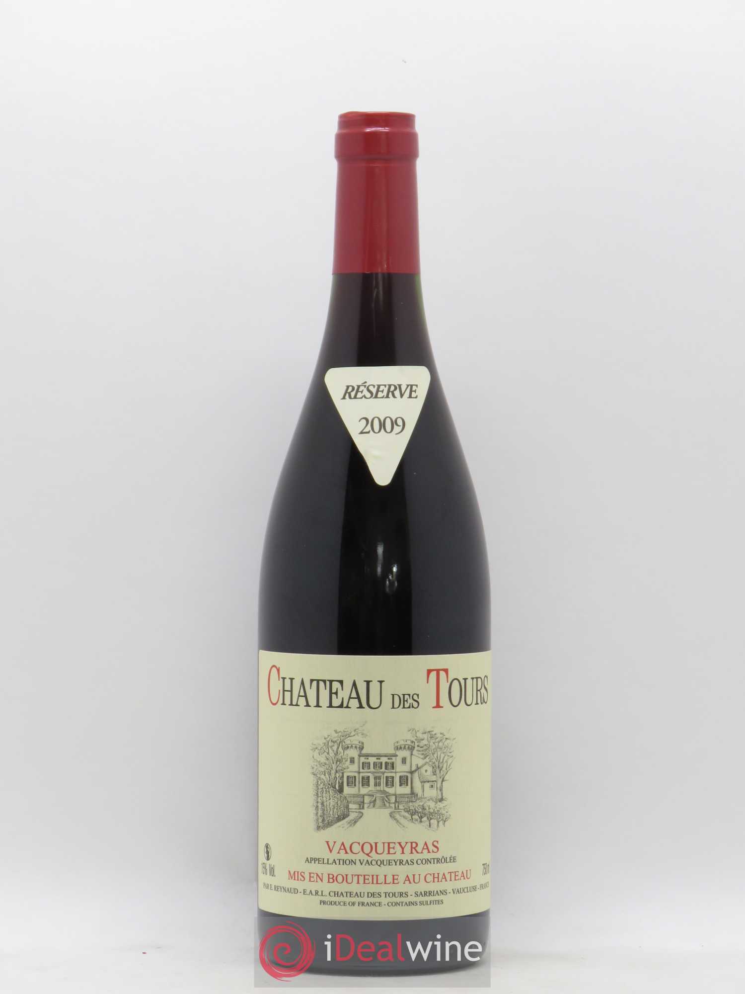 Vacqueyras Château des Tours Emmanuel Reynaud 2009 - Lot de 1 bouteille - 0