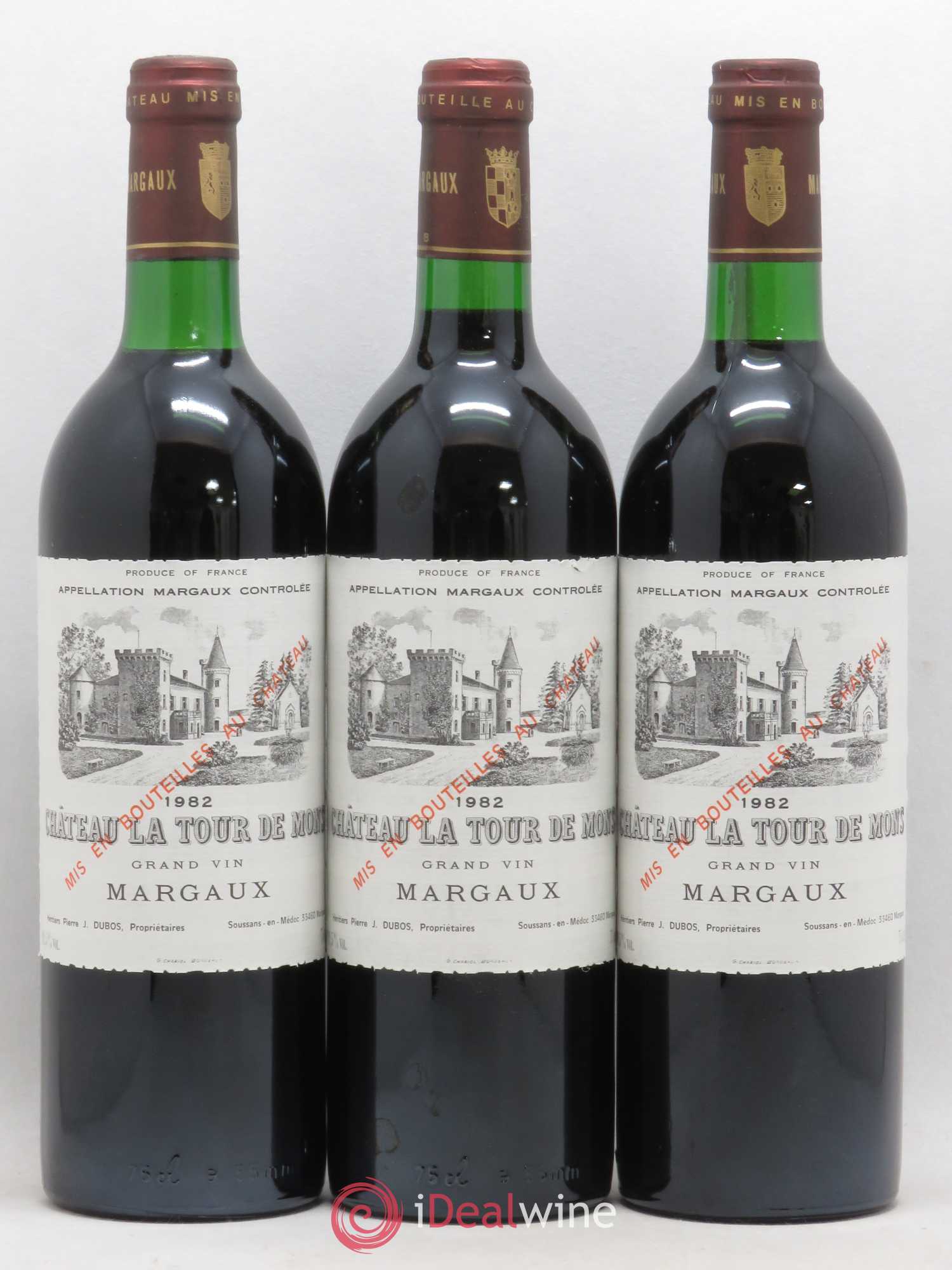Château la Tour de Mons Cru Bourgeois 1982 - Lot de 12 bouteilles - 2