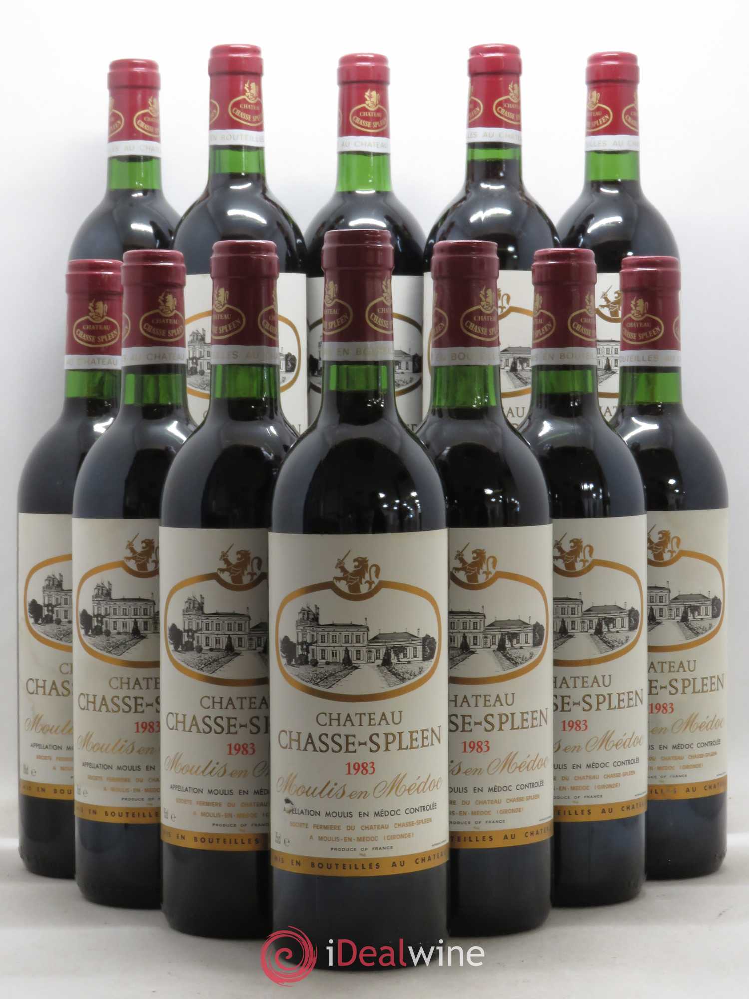 Château Chasse Spleen 1983 - Lot de 12 bouteilles - 0