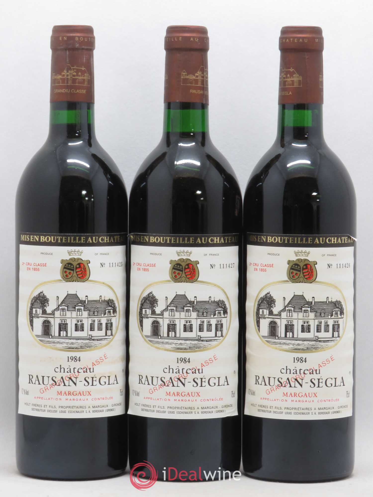 Château Rauzan Ségla Grand Cru Classé 1984 - Lot de 12 bouteilles - 1