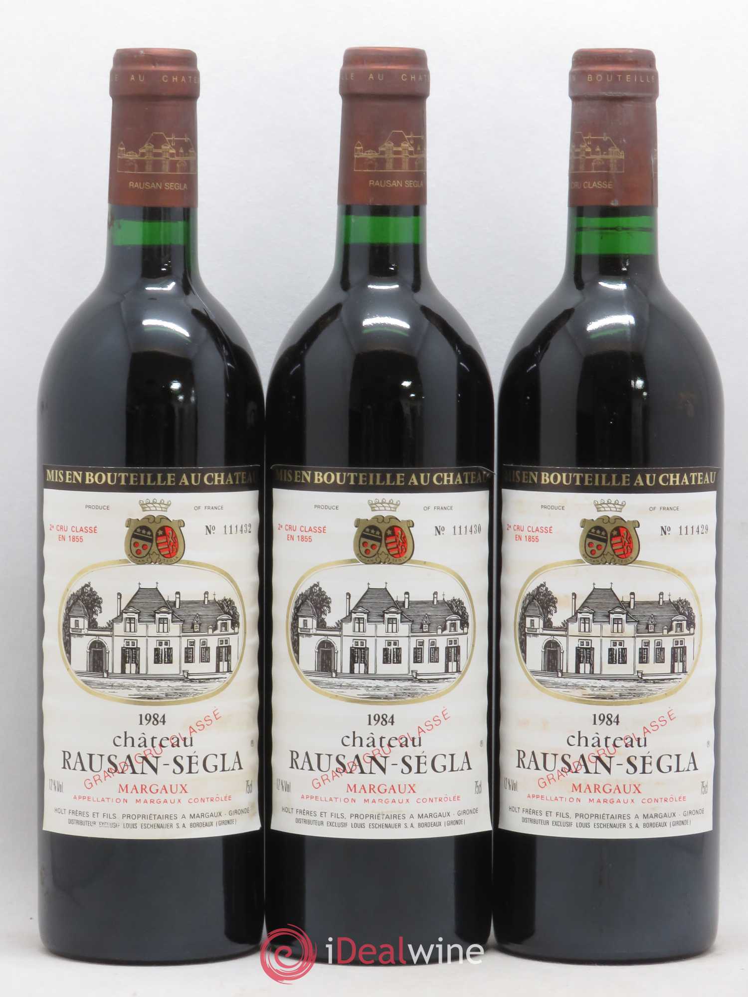 Château Rauzan Ségla Grand Cru Classé 1984 - Lot de 12 bouteilles - 3