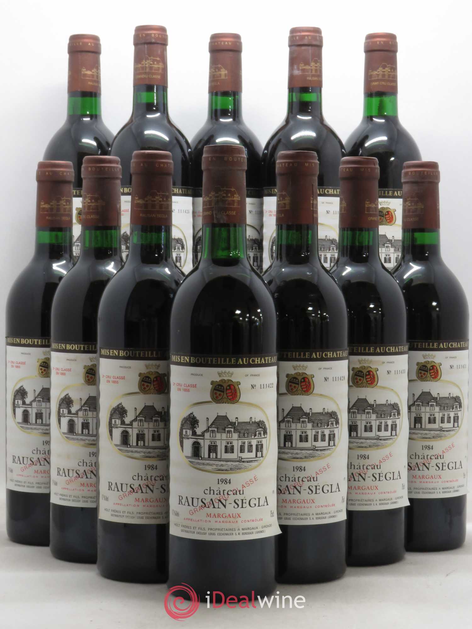 Château Rauzan Ségla Grand Cru Classé 1984 - Lot de 12 bouteilles - 0