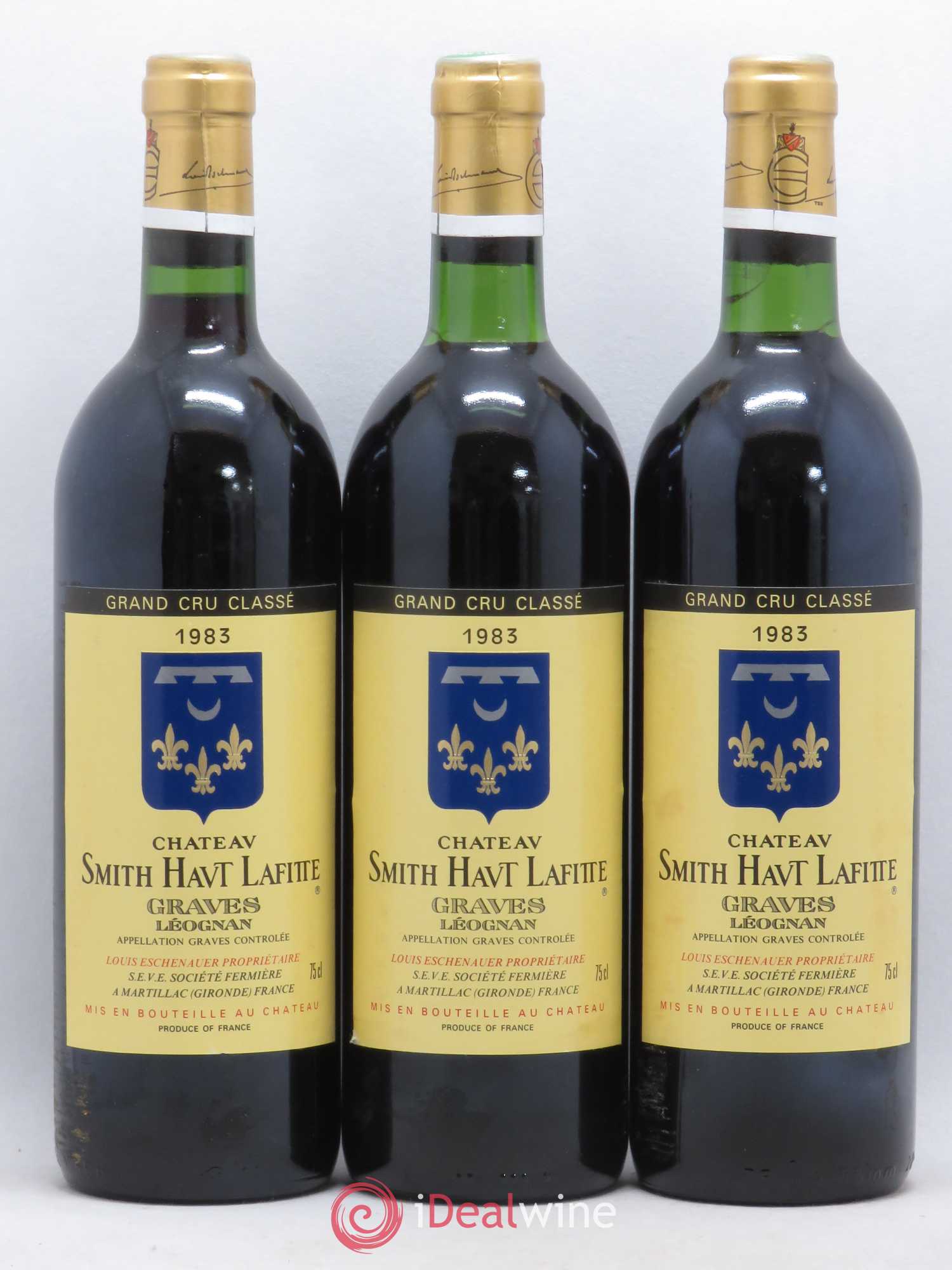 Château Smith Haut Lafitte Cru Classé de Graves 1983 - Lot de 12 bouteilles - 1