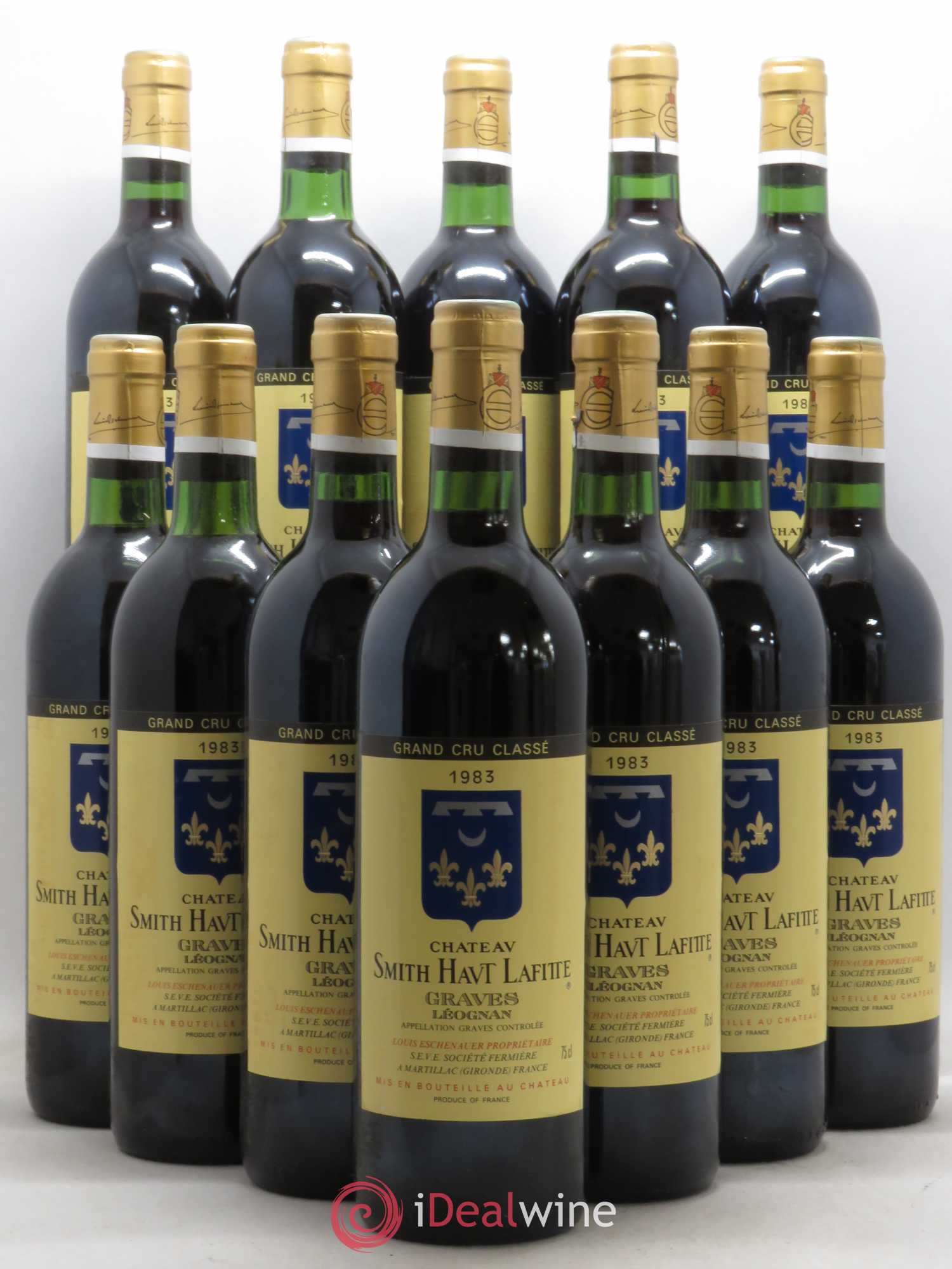 Château Smith Haut Lafitte Cru Classé de Graves 1983 - Lot de 12 bouteilles - 0