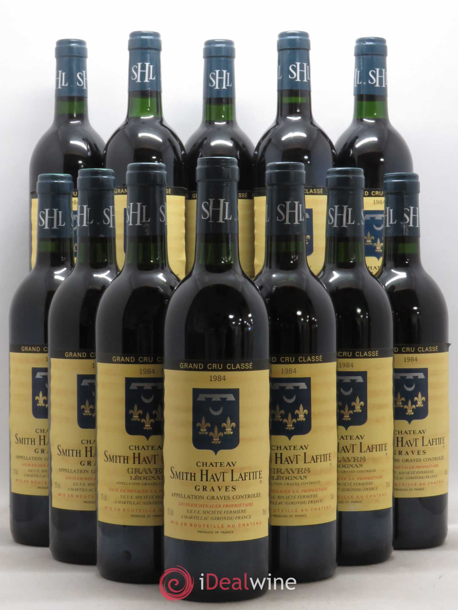 Château Smith Haut Lafitte Cru Classé de Graves 1984 - Lot de 12 bouteilles - 0