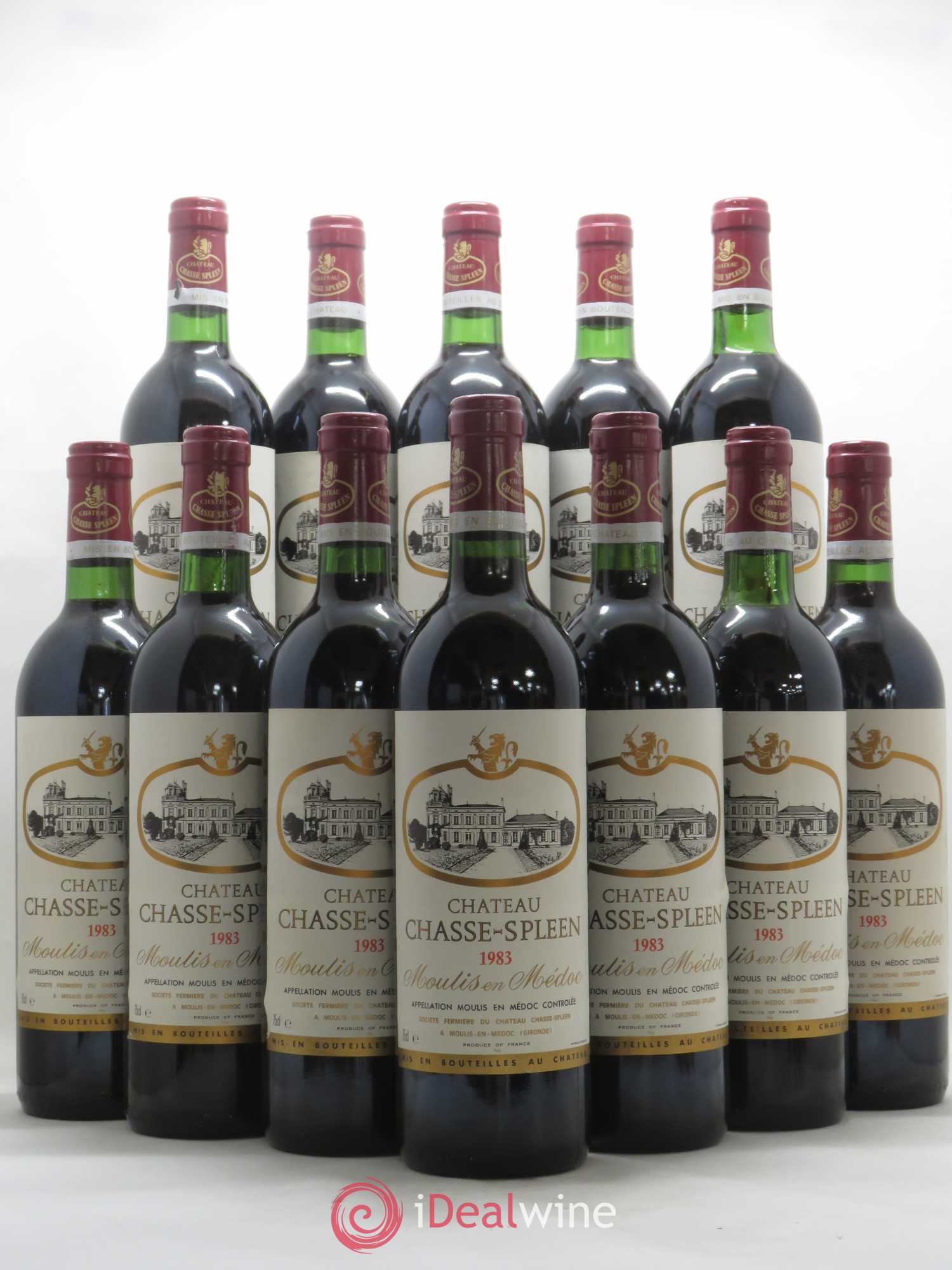 Château Chasse Spleen 1983 - Lot de 12 bouteilles - 0