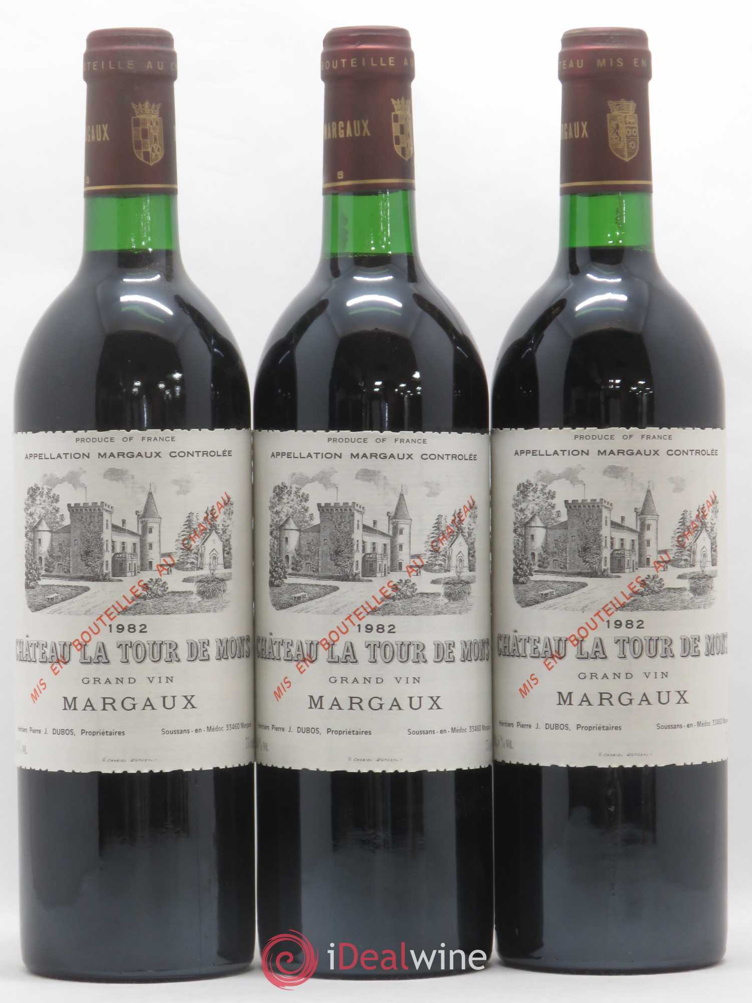 Château la Tour de Mons Cru Bourgeois 1982 - Lot de 12 bouteilles - 2