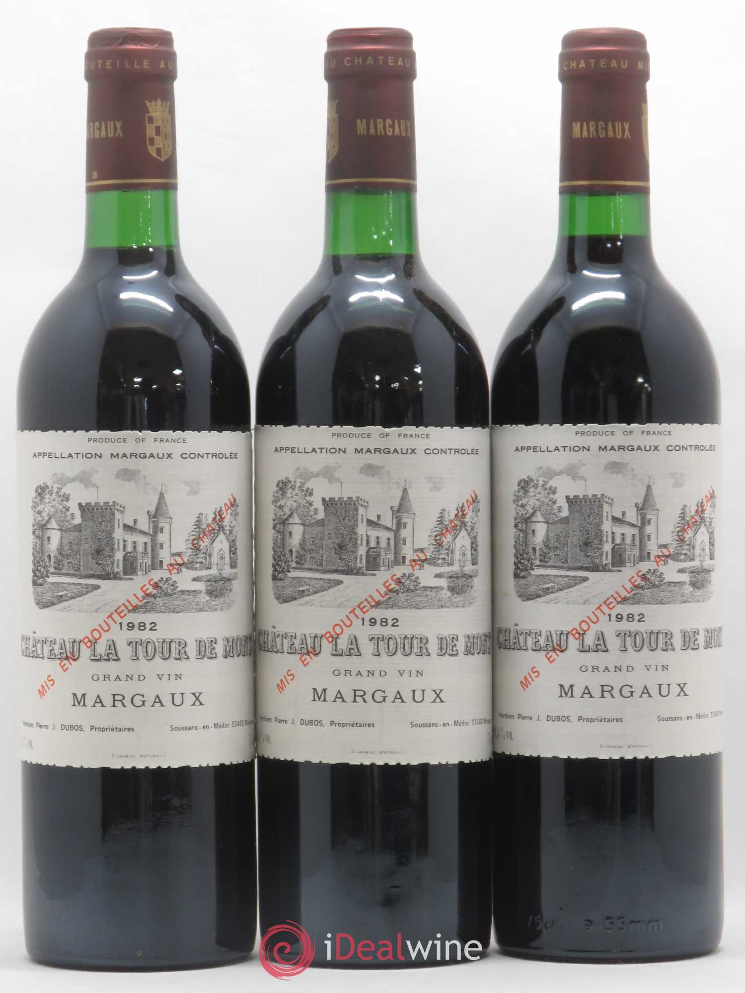 Château la Tour de Mons Cru Bourgeois 1982 - Lot de 12 bouteilles - 3