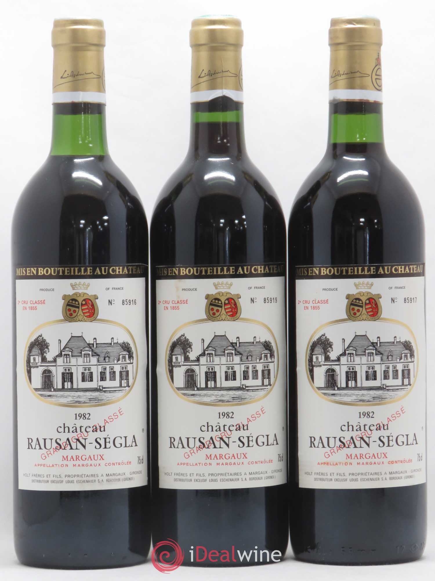 Château Rauzan Ségla Grand Cru Classé Mise Eschenauer 1982 - Lot de 12 bouteilles - 4