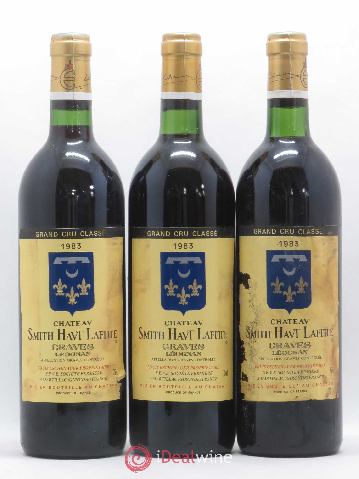 Château Smith Haut Lafitte Cru Classé de Graves Mise Eschenauer 1983 - Lot de 12 bouteilles - 2