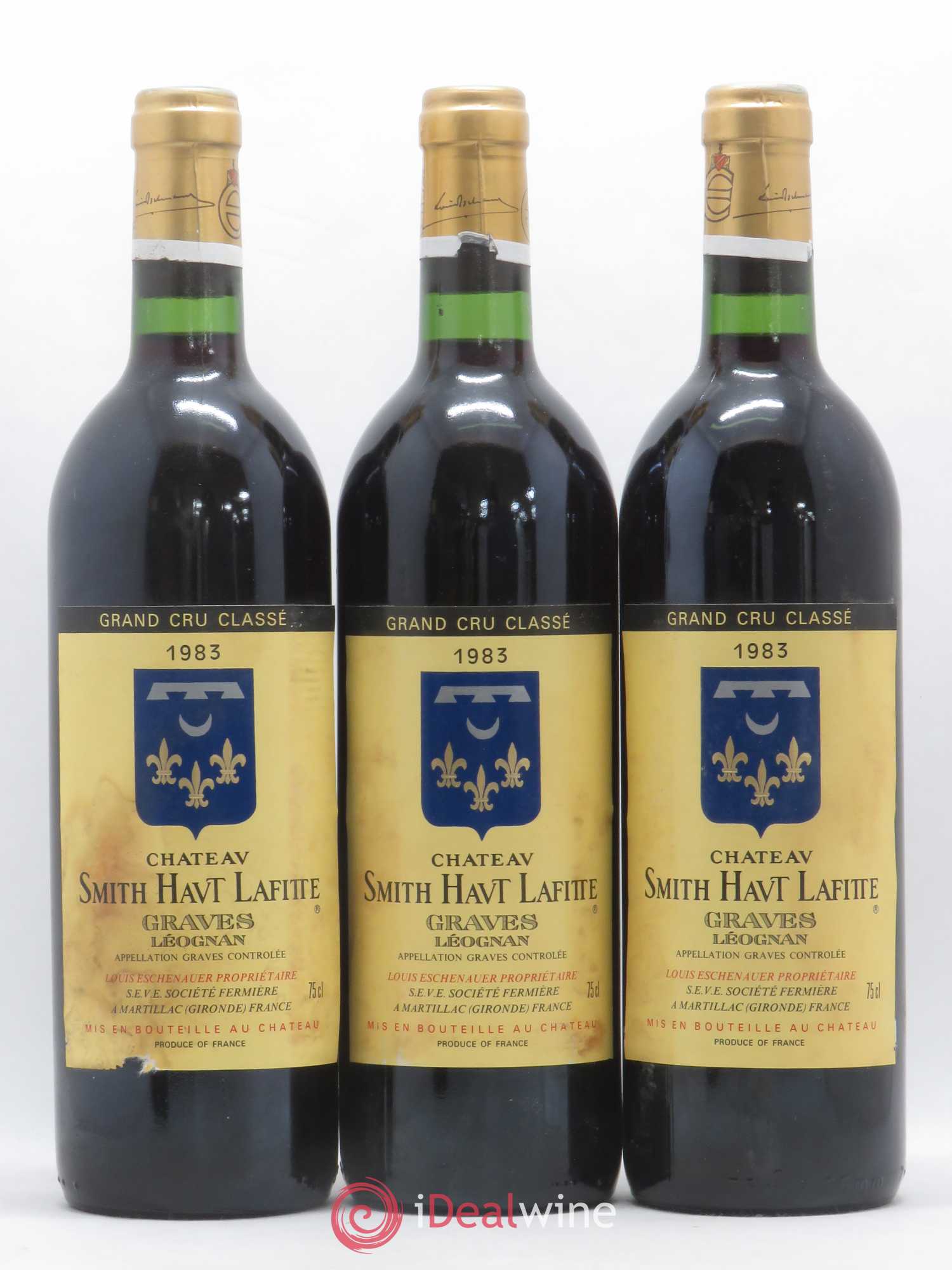 Château Smith Haut Lafitte Cru Classé de Graves Mise Eschenauer 1983 - Lot de 12 bouteilles - 3