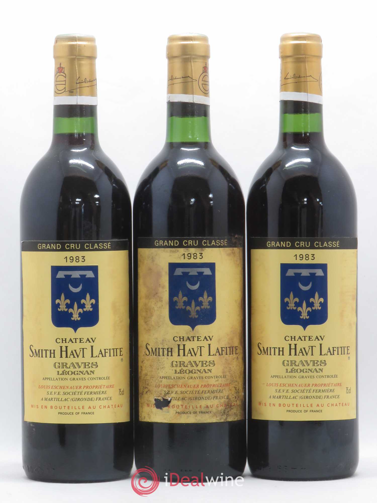 Château Smith Haut Lafitte Cru Classé de Graves Mise Eschenauer 1983 - Lot de 12 bouteilles - 4