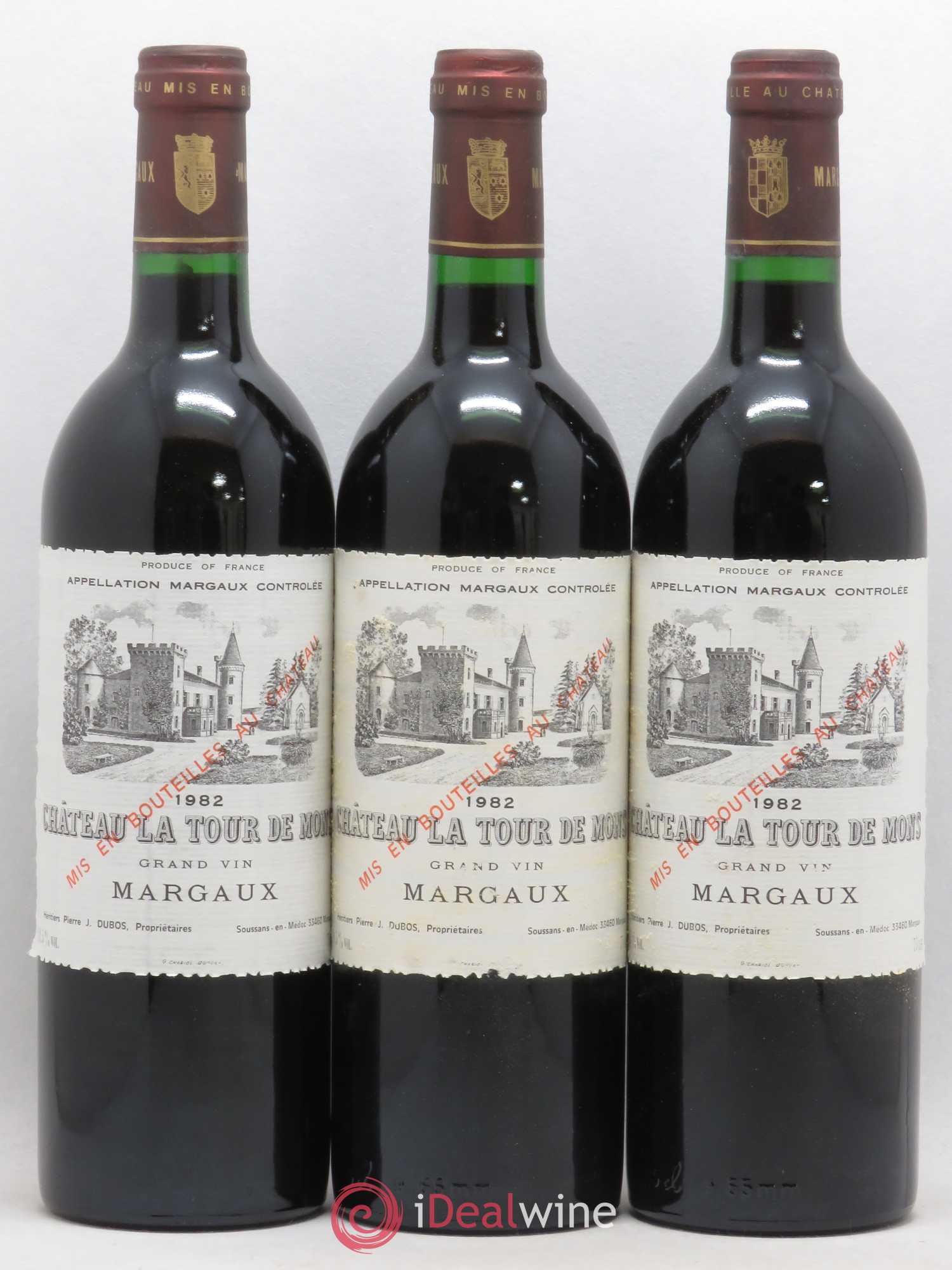 Château la Tour de Mons Cru Bourgeois 1982 - Lot de 12 bouteilles - 2