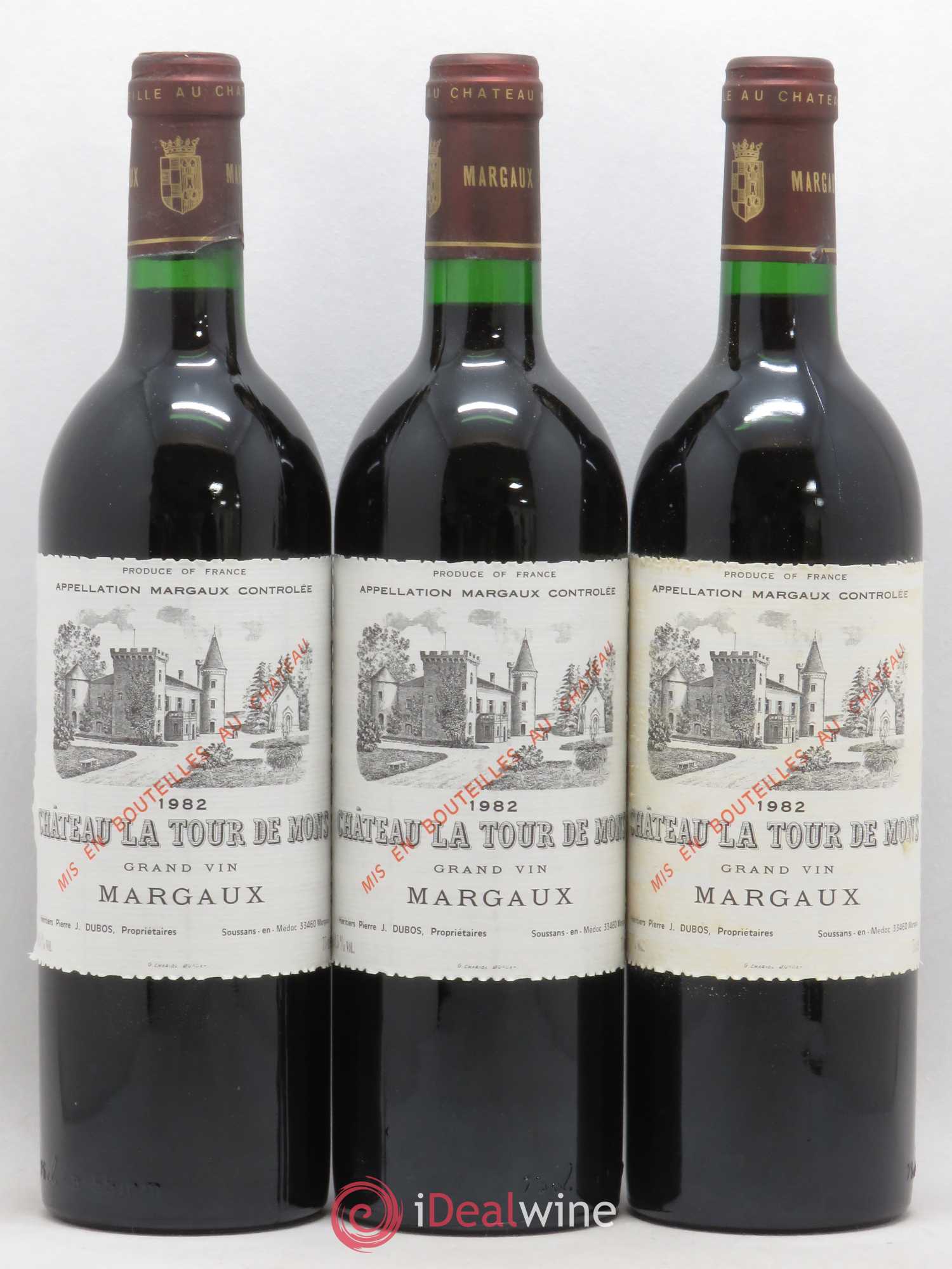 Château la Tour de Mons Cru Bourgeois 1982 - Lot de 12 bouteilles - 3