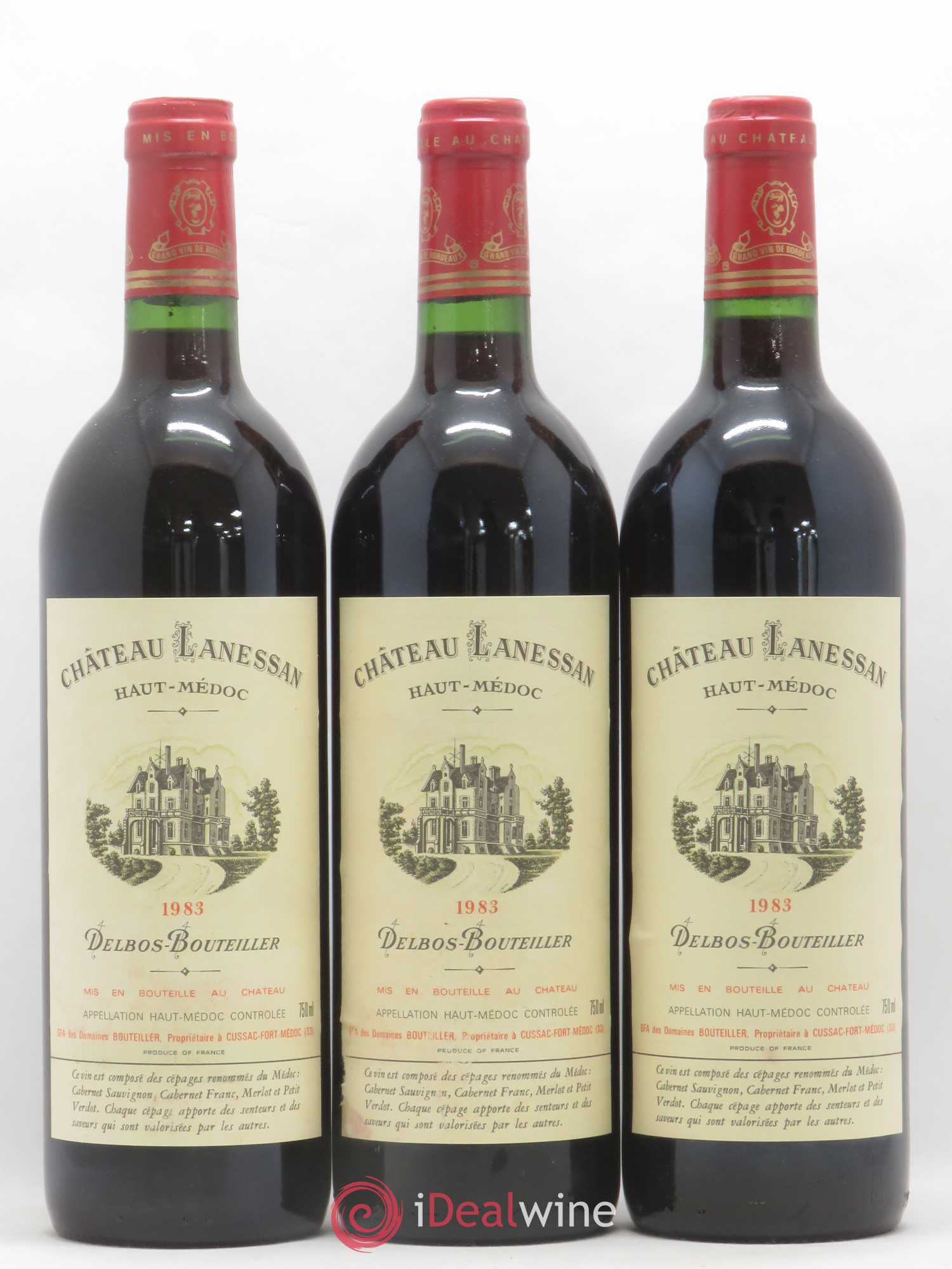 Château Lanessan Cru Bourgeois 1983 - Lot de 12 bouteilles - 1