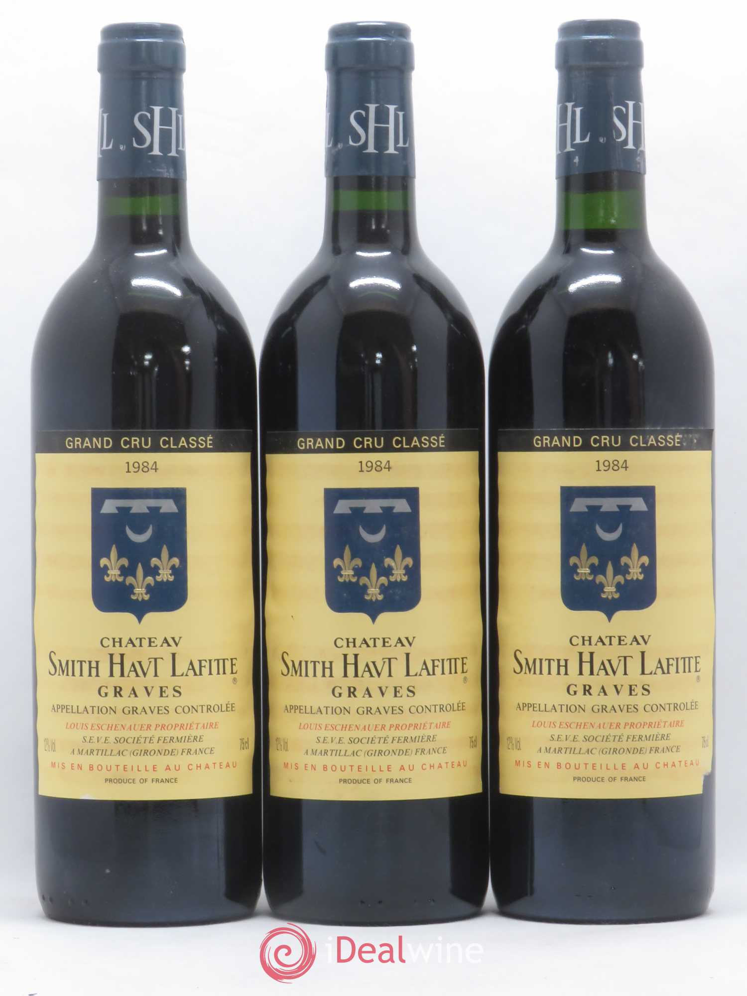 Château Smith Haut Lafitte Cru Classé de Graves 1984 - Lot de 12 bouteilles - 1