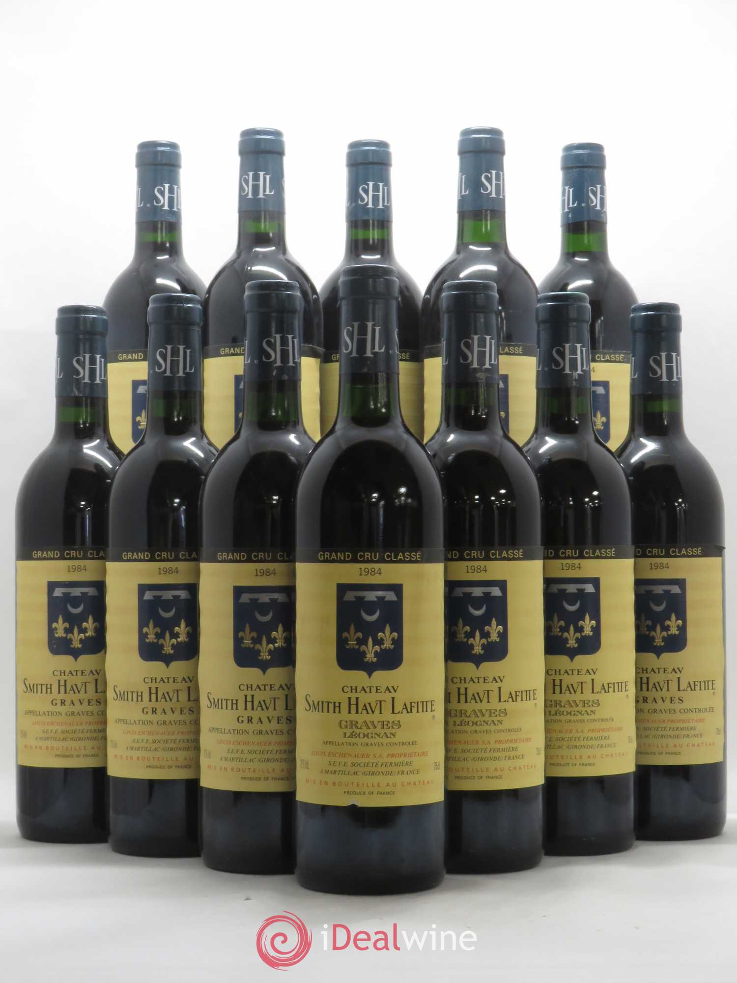 Château Smith Haut Lafitte Cru Classé de Graves 1984 - Lot de 12 bouteilles - 0