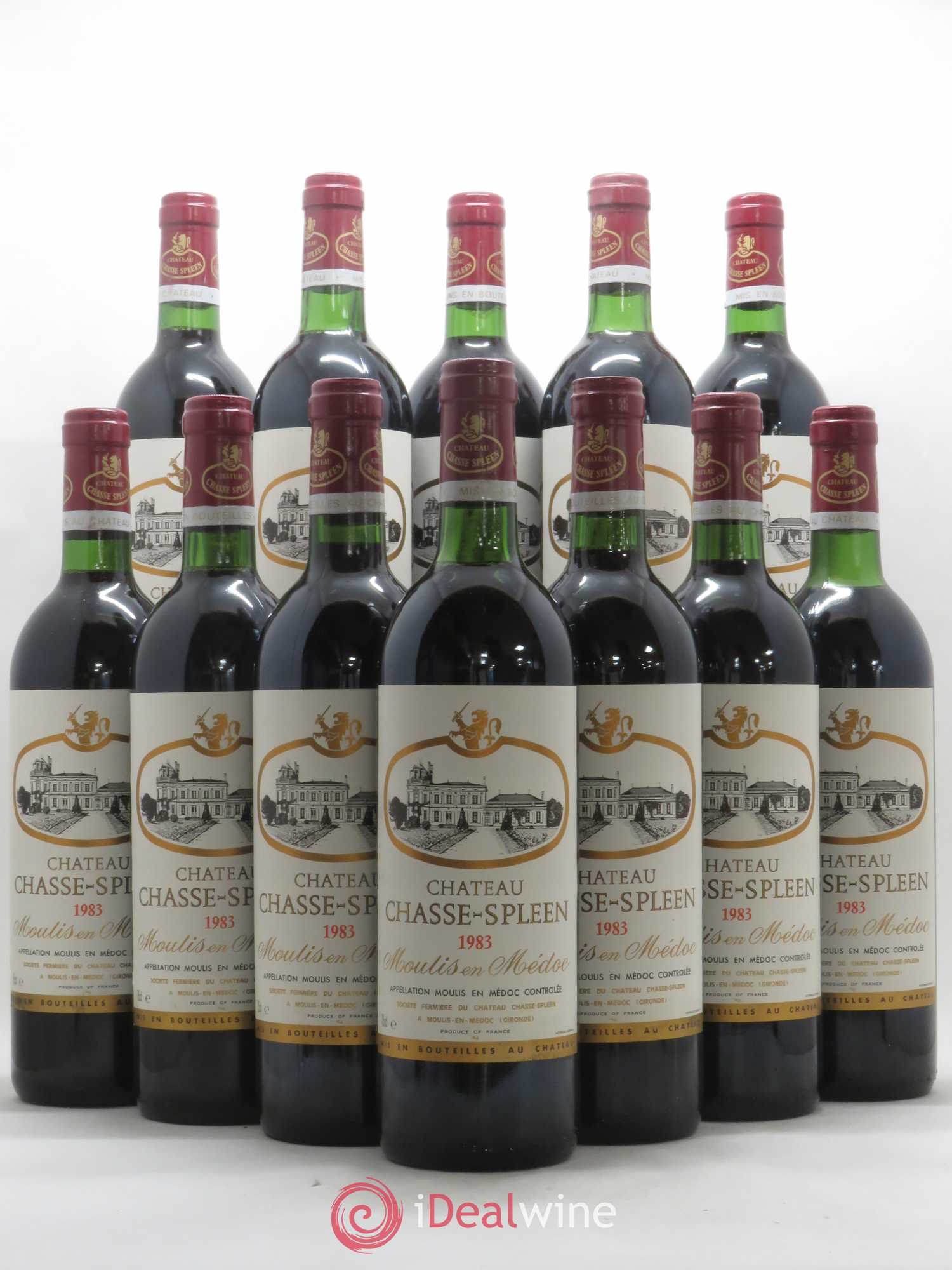 Château Chasse Spleen 1983 - Lot de 12 bouteilles - 0