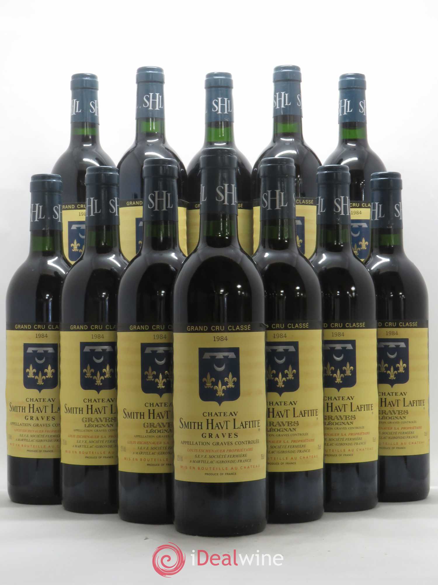 Château Smith Haut Lafitte Cru Classé de Graves 1984 - Lot de 12 bouteilles - 0