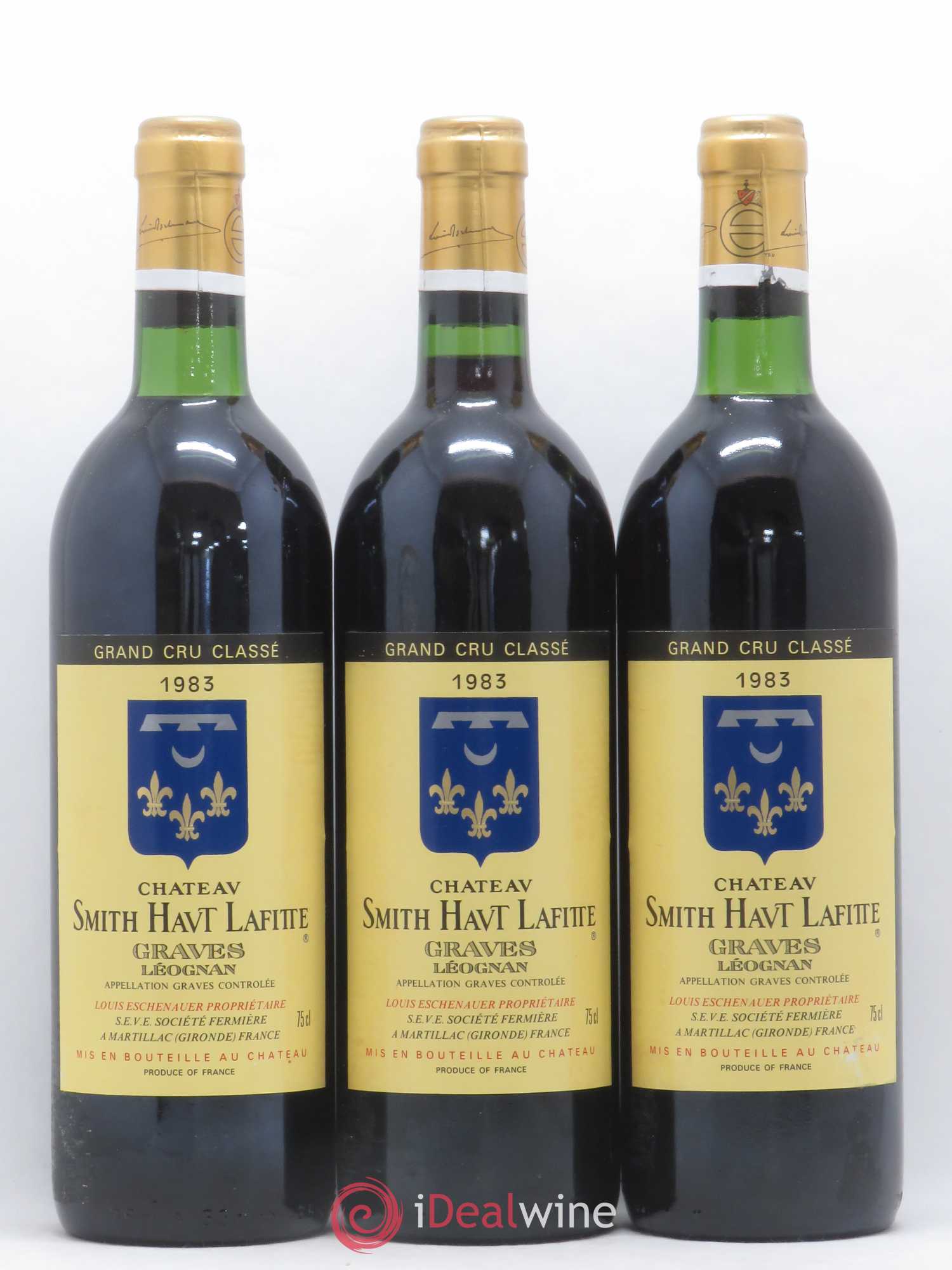 Château Smith Haut Lafitte Cru Classé de Graves Mise Eschenauer 1983 - Lot de 12 bouteilles - 2