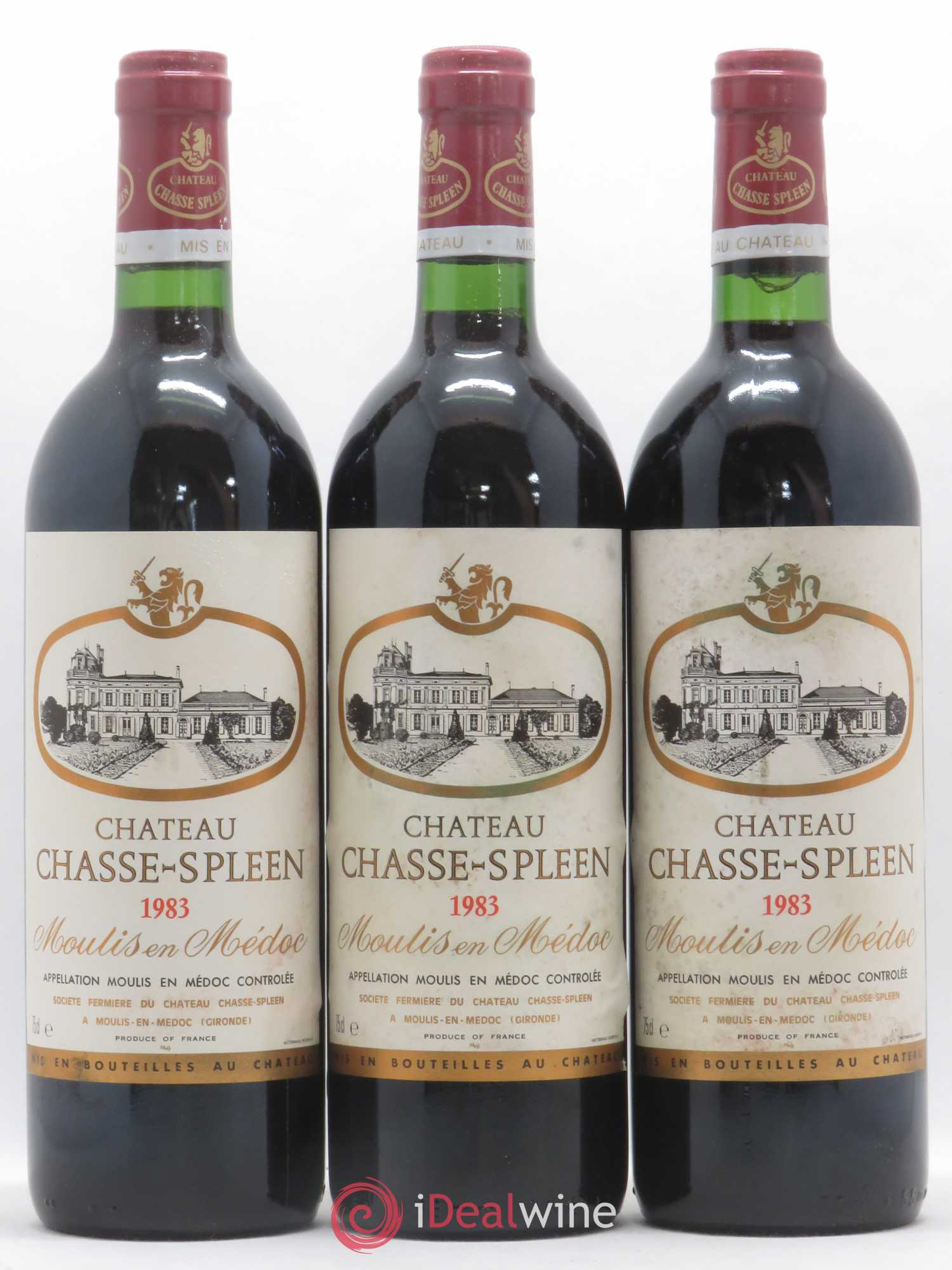 Château Chasse Spleen 1983 - Lot de 12 bouteilles - 1