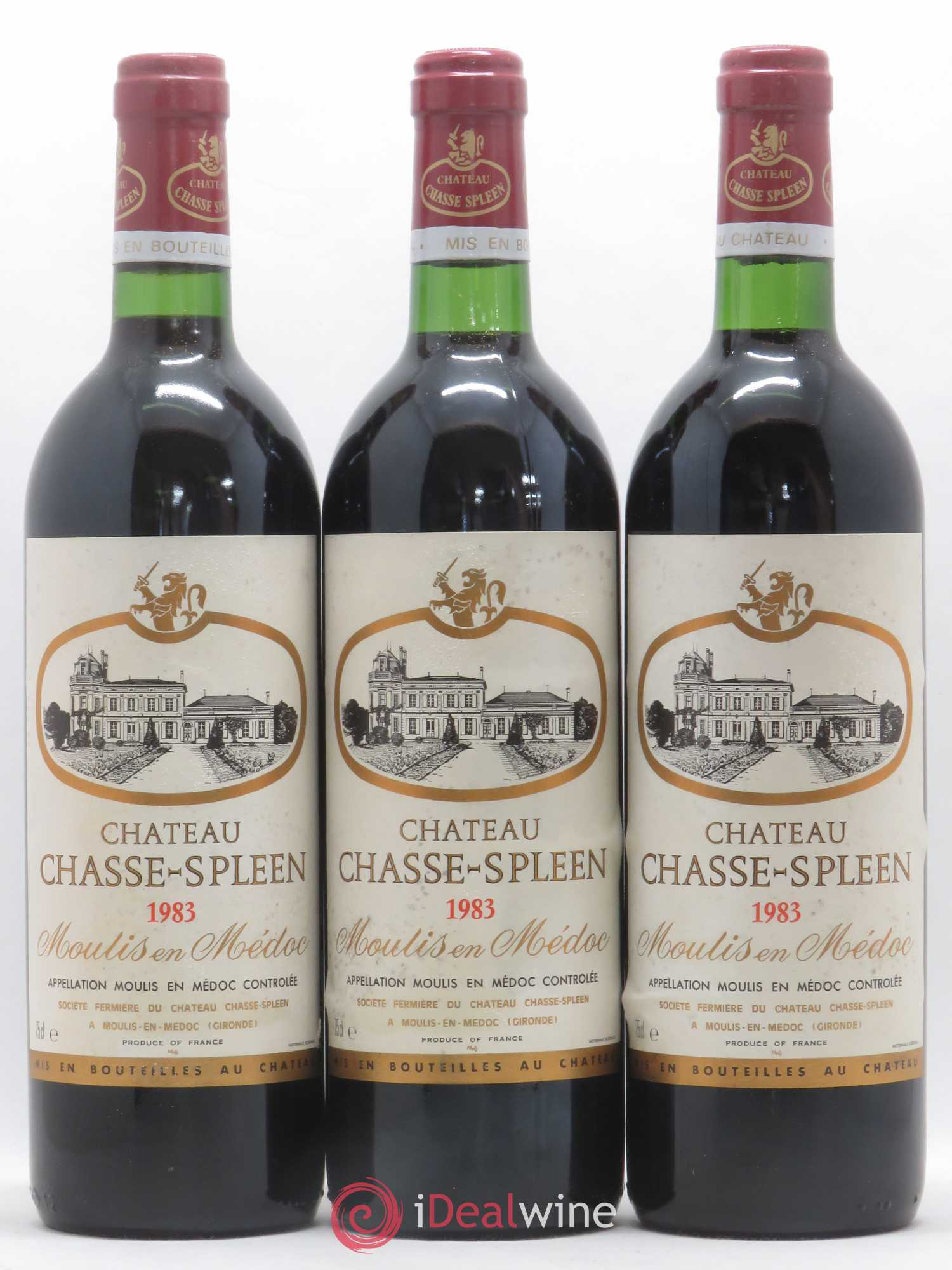 Château Chasse Spleen 1983 - Lot de 12 bouteilles - 4