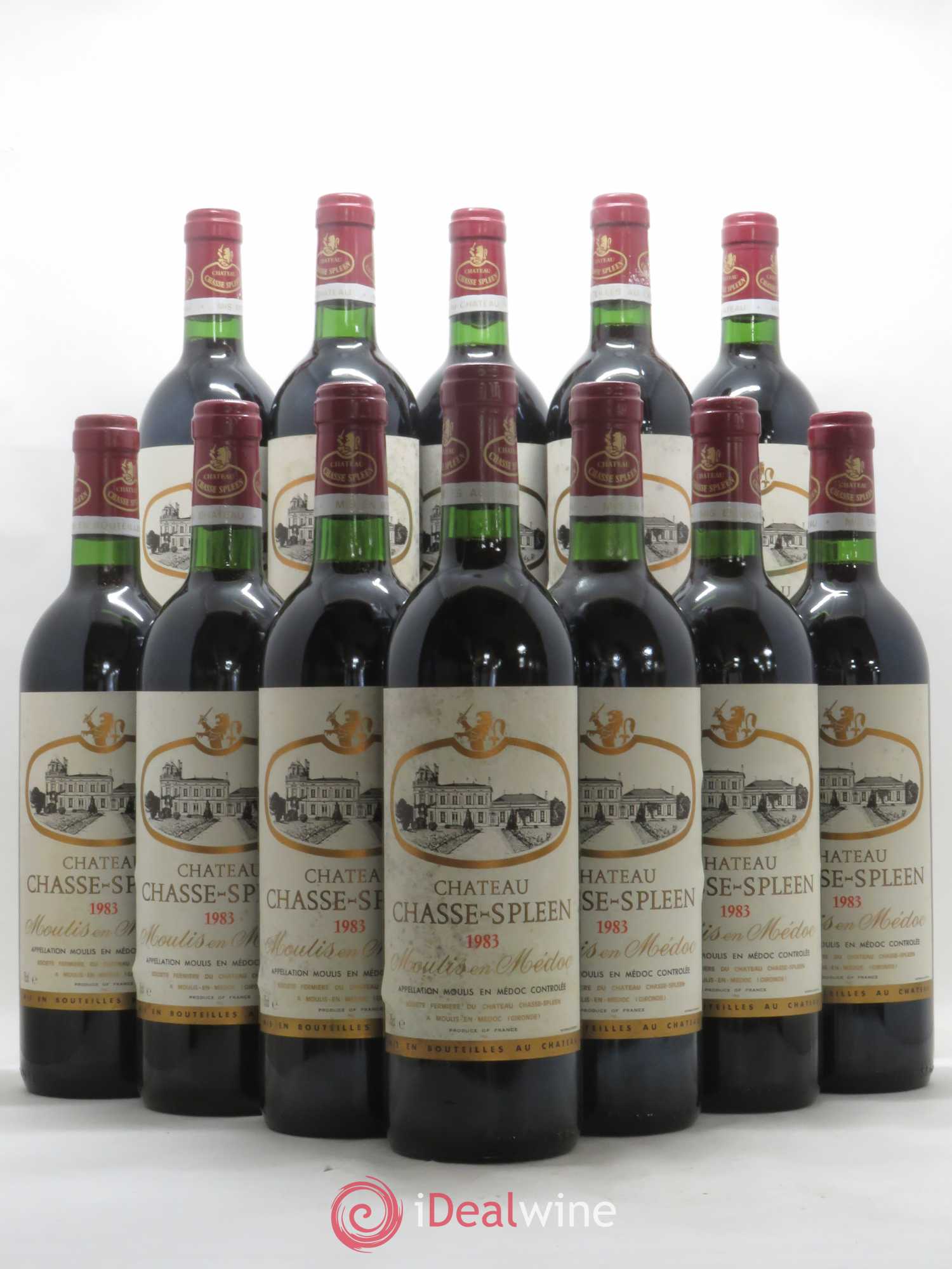 Château Chasse Spleen 1983 - Lot de 12 bouteilles - 0