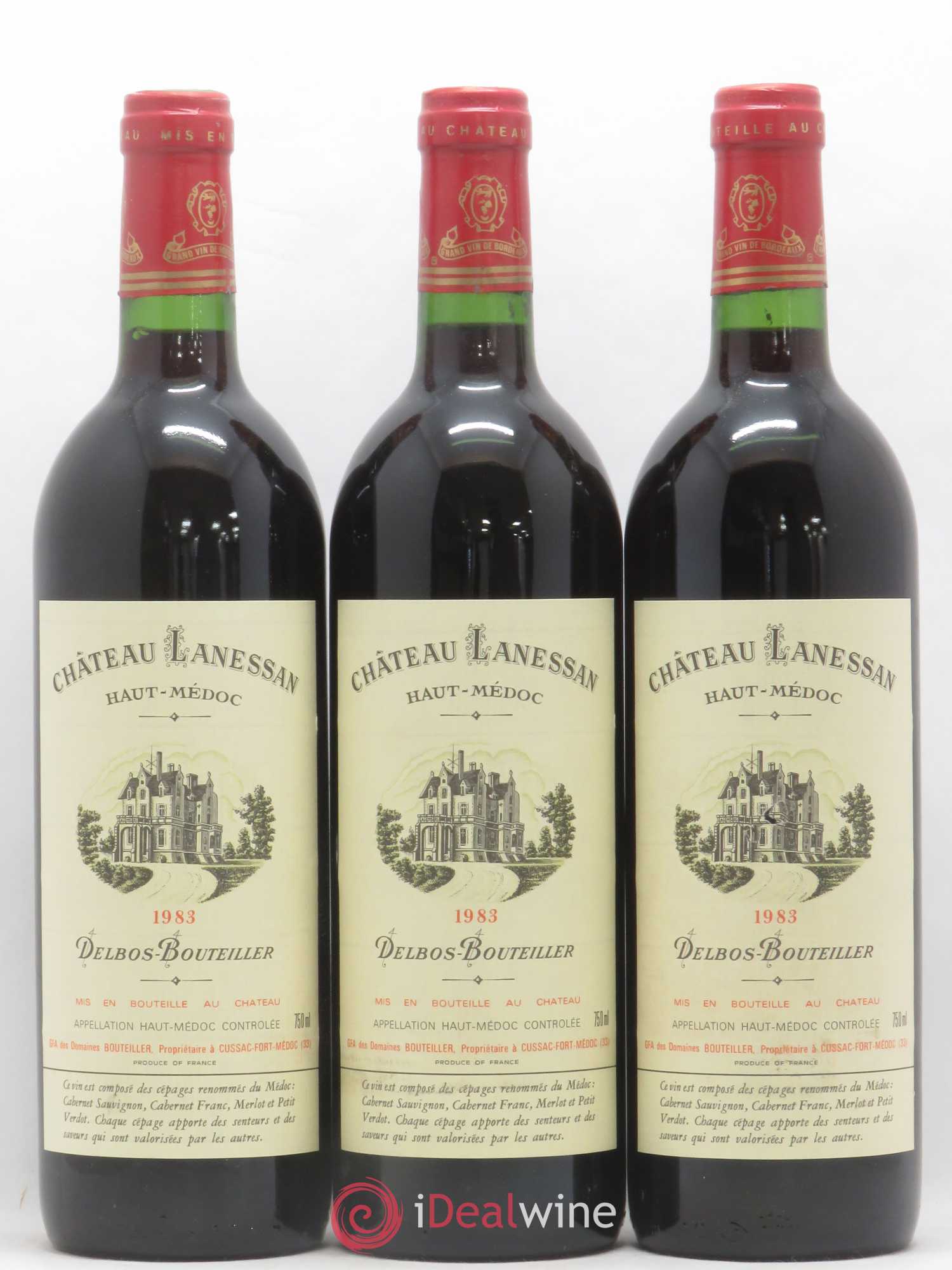 Château Lanessan Cru Bourgeois 1983 - Lot de 12 bouteilles - 1