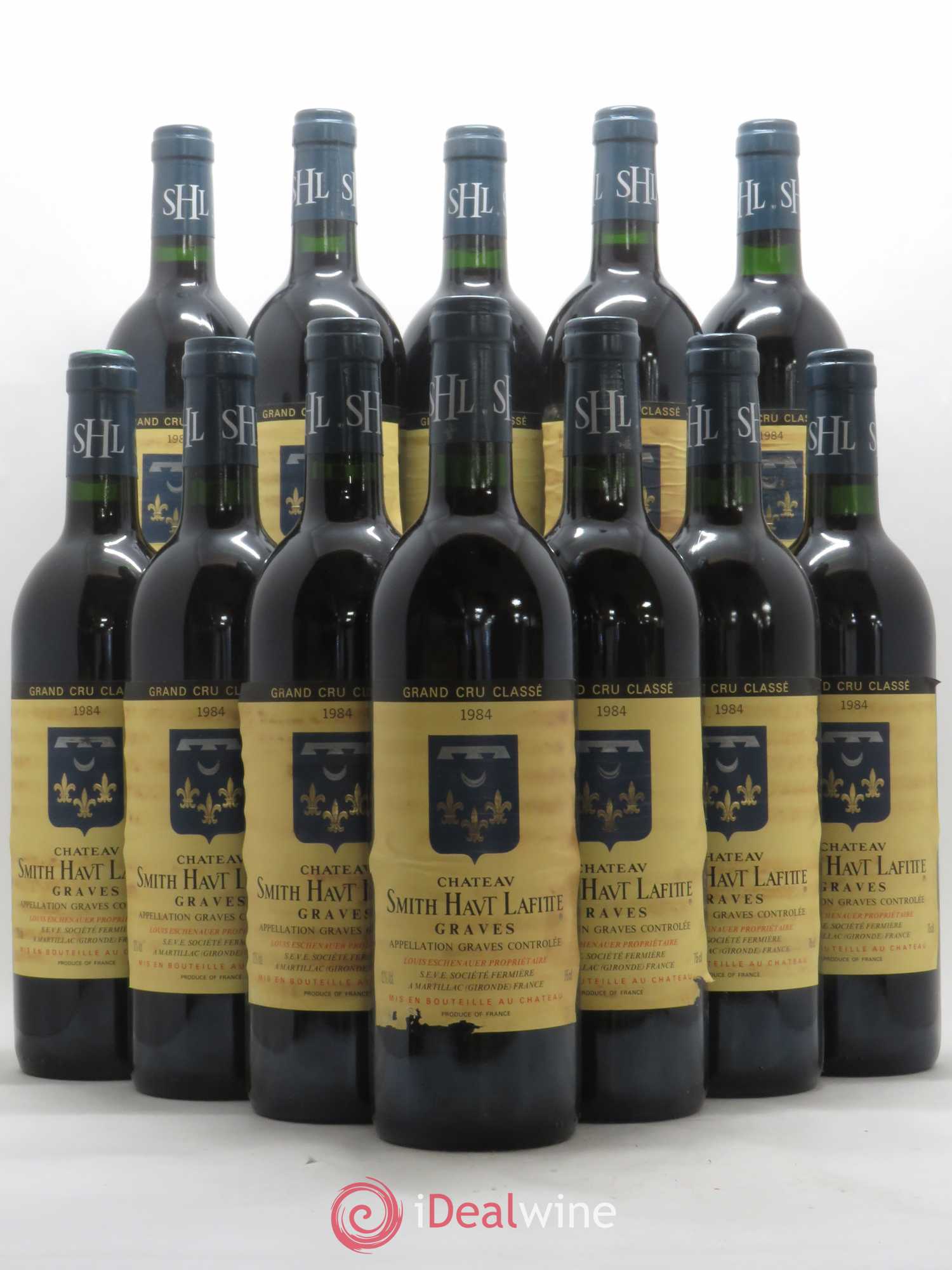 Château Smith Haut Lafitte Cru Classé de Graves 1984 - Lot de 12 bouteilles - 0