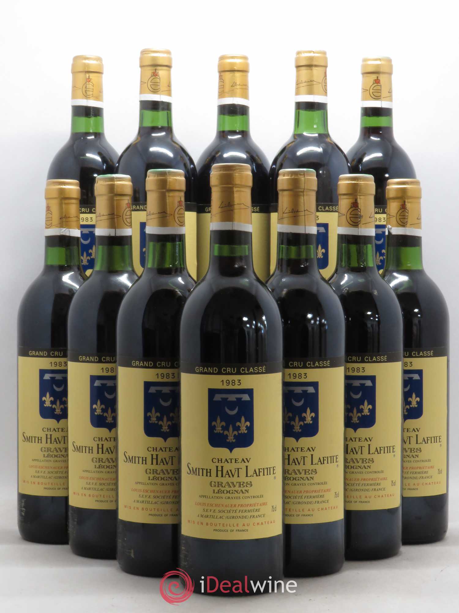 Château Smith Haut Lafitte Cru Classé de Graves 1983 - Lot de 12 bouteilles - 0