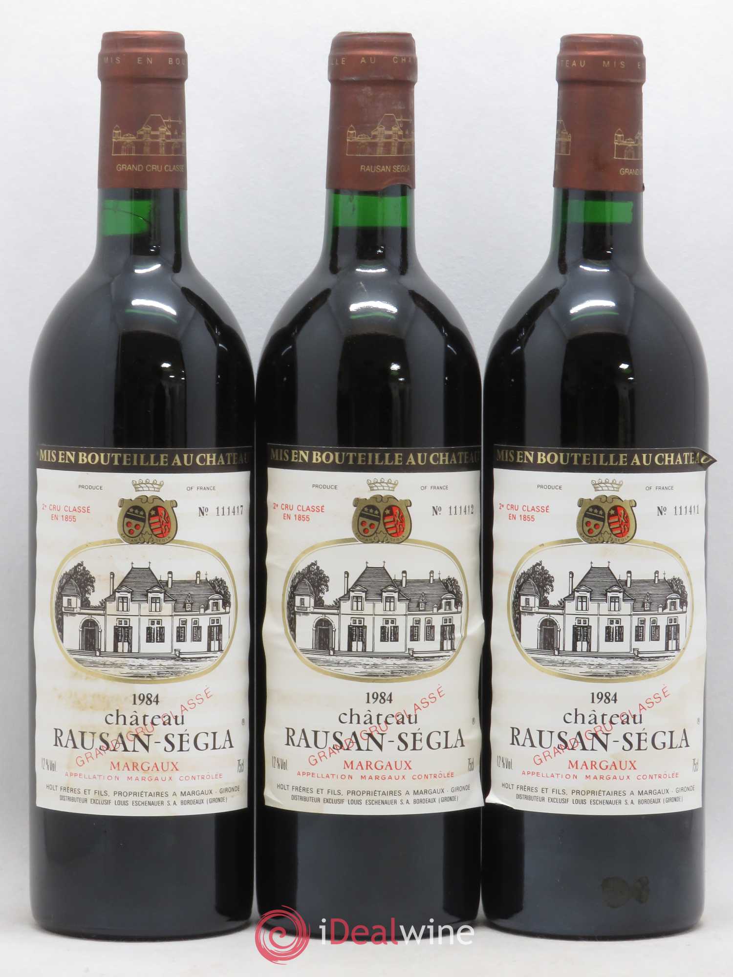 Château Rauzan Ségla Grand Cru Classé 1984 - Lot de 12 bouteilles - 2