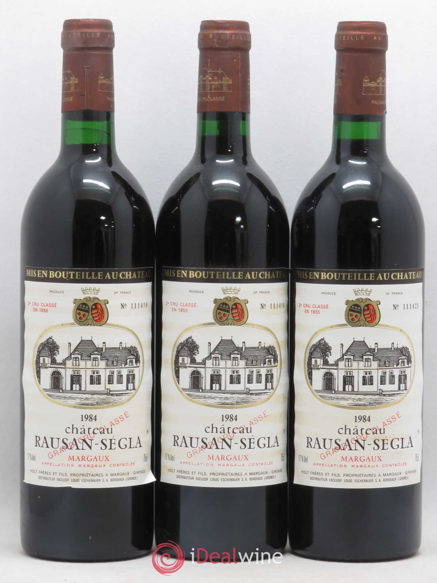 Château Rauzan Ségla Grand Cru Classé 1984 - Lot de 12 bouteilles - 3