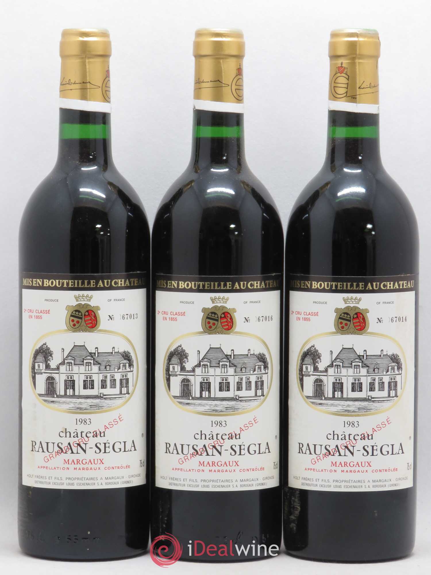 Château Rauzan Ségla Grand Cru Classé 1983 - Lot de 12 bouteilles - 1