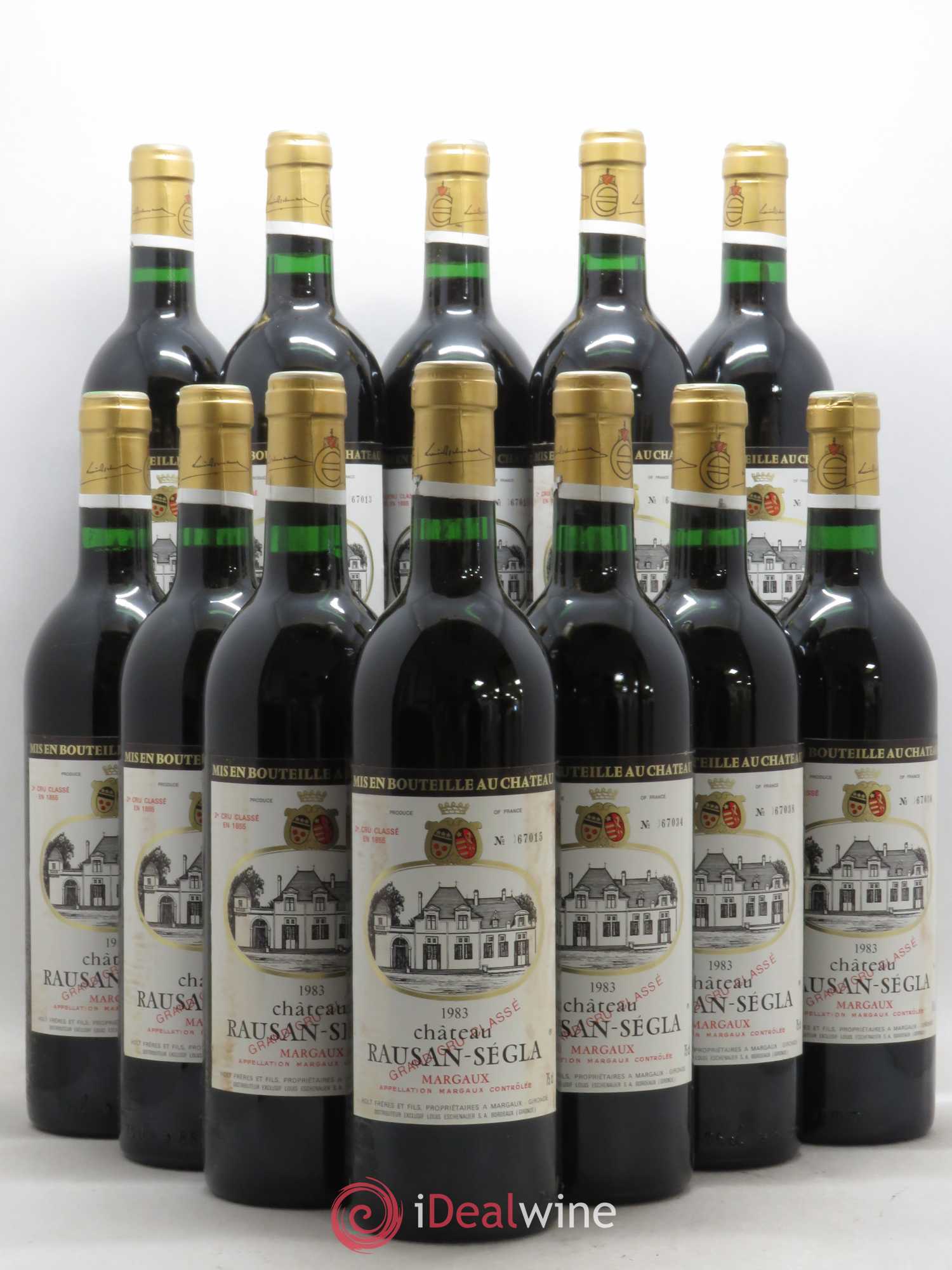 Château Rauzan Ségla Grand Cru Classé 1983 - Lot de 12 bouteilles - 0