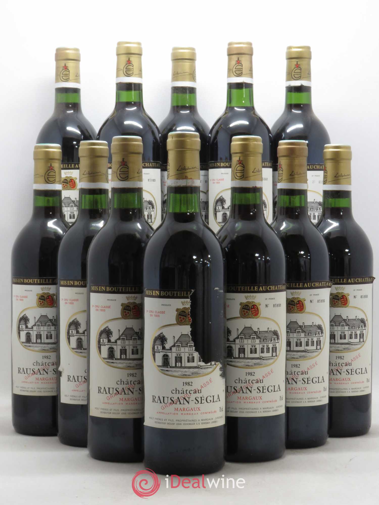 Château Rauzan Ségla Grand Cru Classé 1982 - Lot de 12 bouteilles - 0