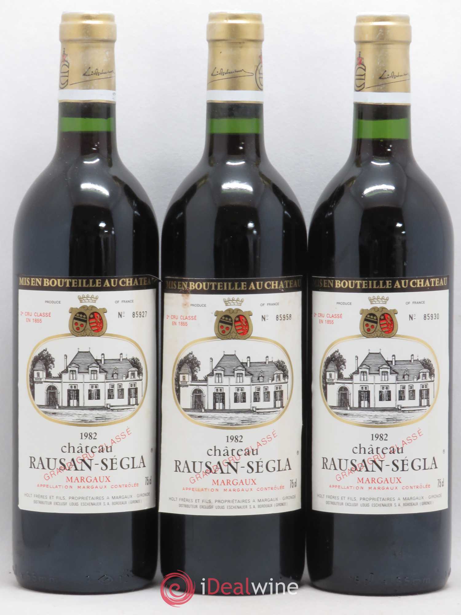 Château Rauzan Ségla Grand Cru Classé 1982 - Lot de 12 bouteilles - 2