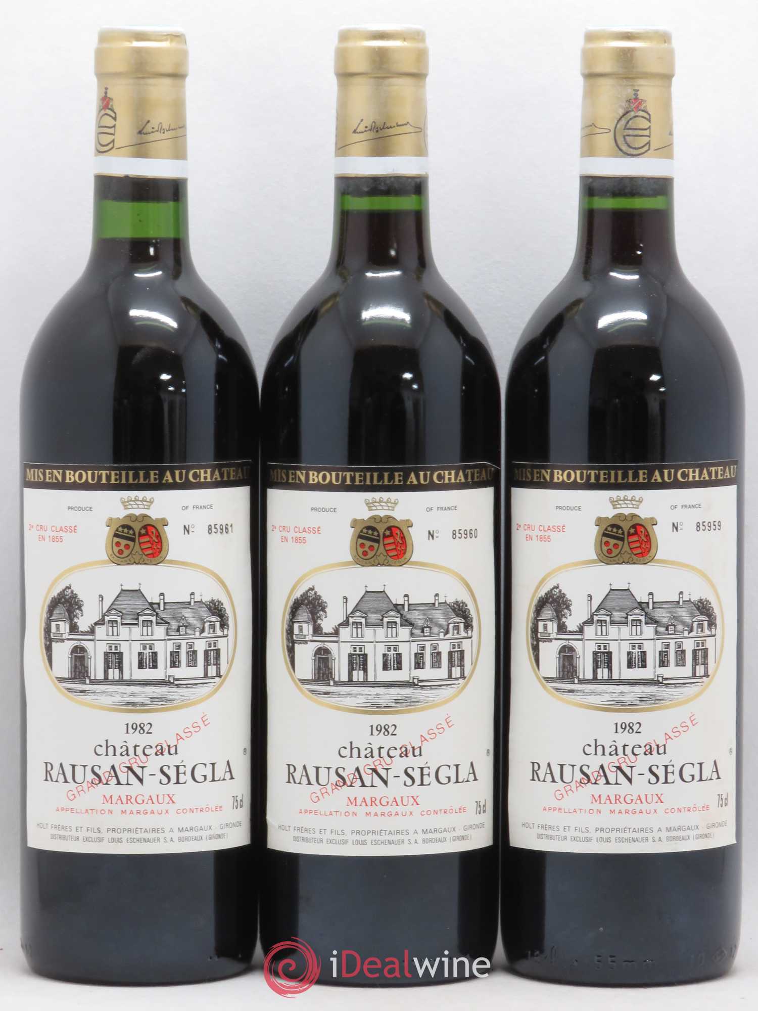 Château Rauzan Ségla Grand Cru Classé 1982 - Lot de 12 bouteilles - 3