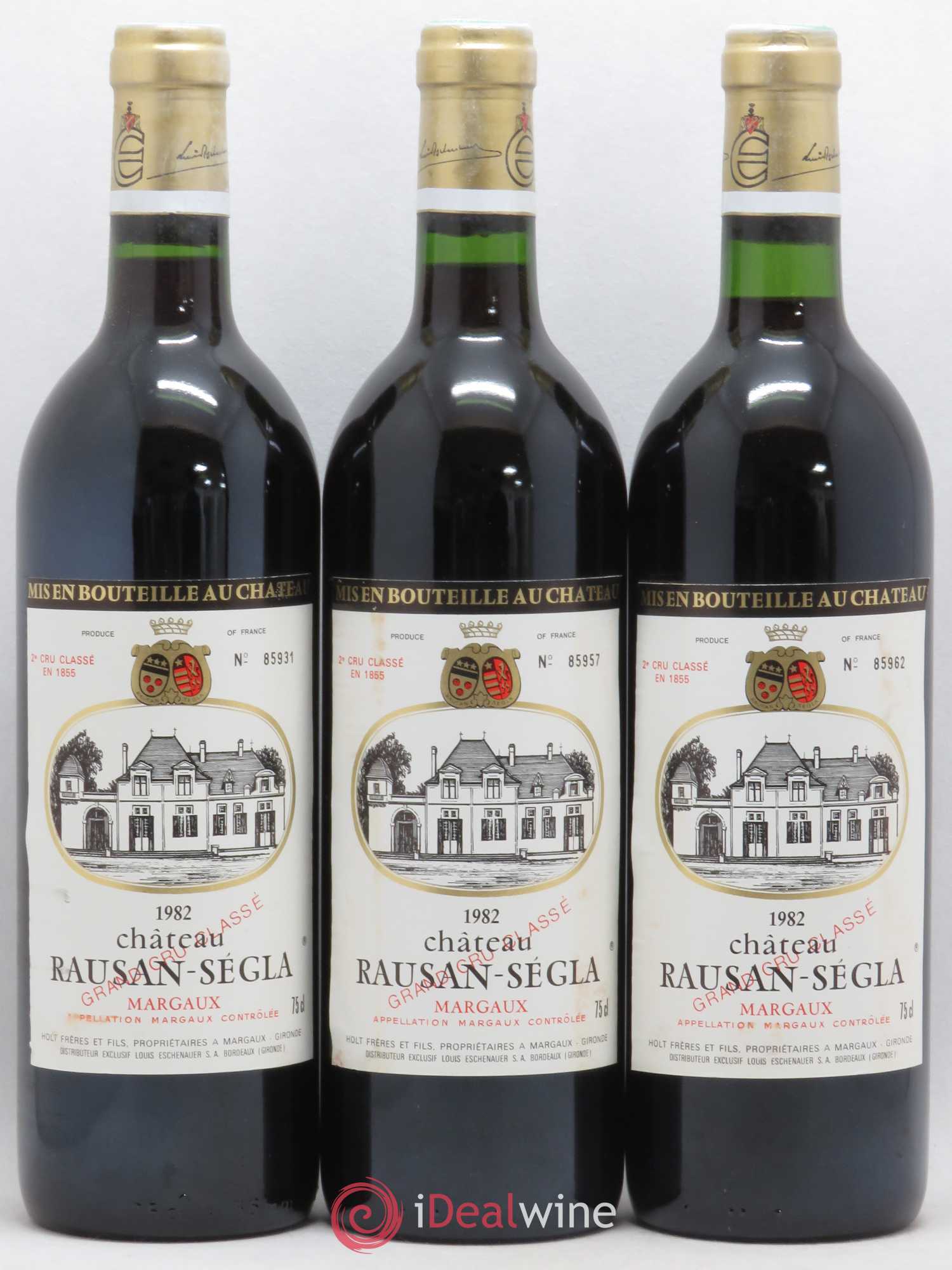Château Rauzan Ségla Grand Cru Classé 1982 - Lot de 12 bouteilles - 4
