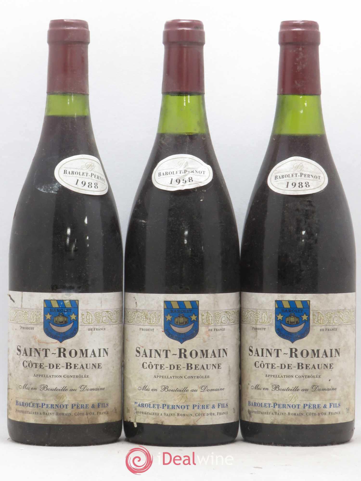 Saint-Romain Barolet Pernot (sans prix de réserve) 1988 - Posten von 3 Flaschen - 0