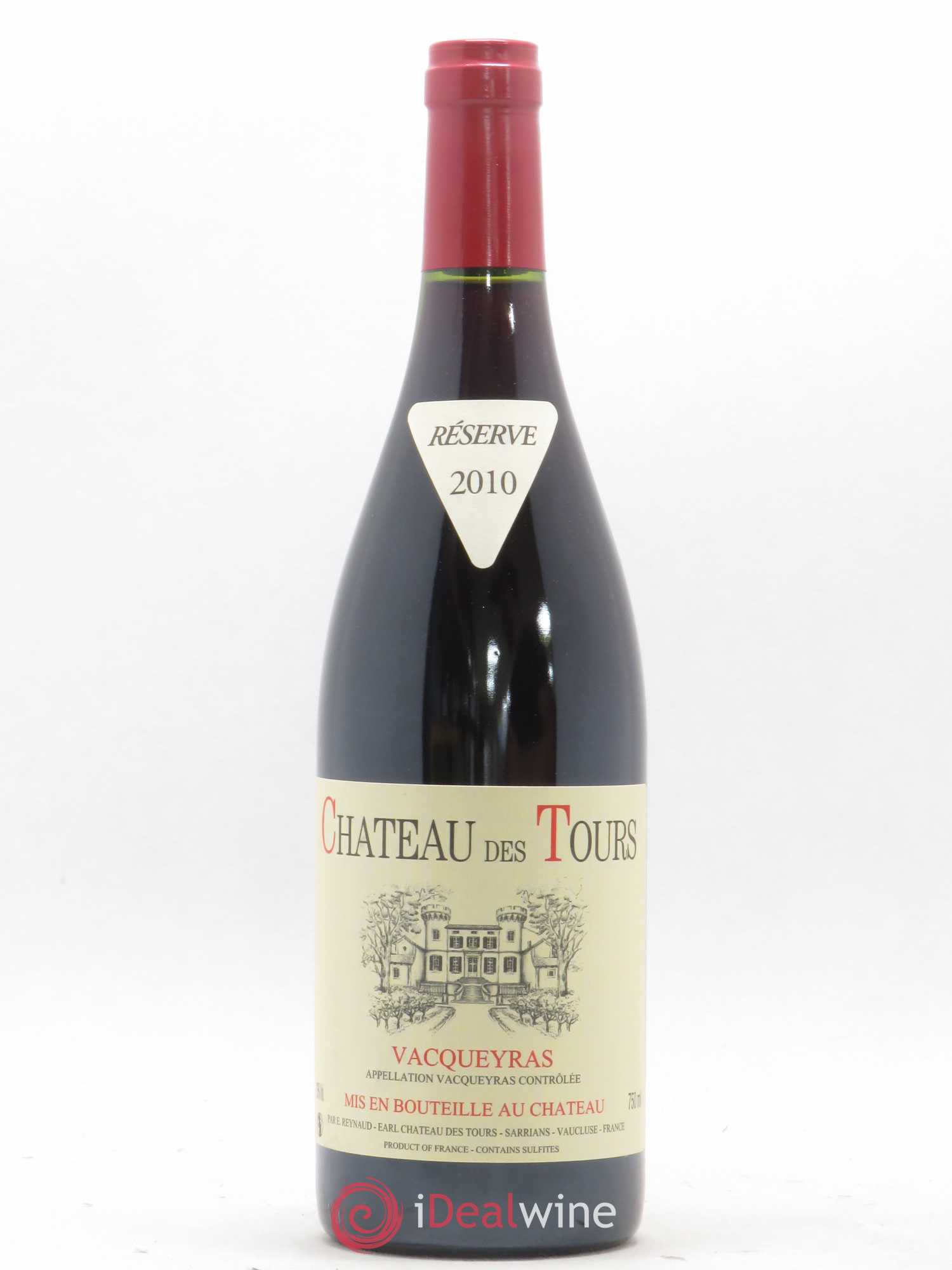 Vacqueyras Château des Tours Emmanuel Reynaud 2010 - Lot de 1 bouteille - 0