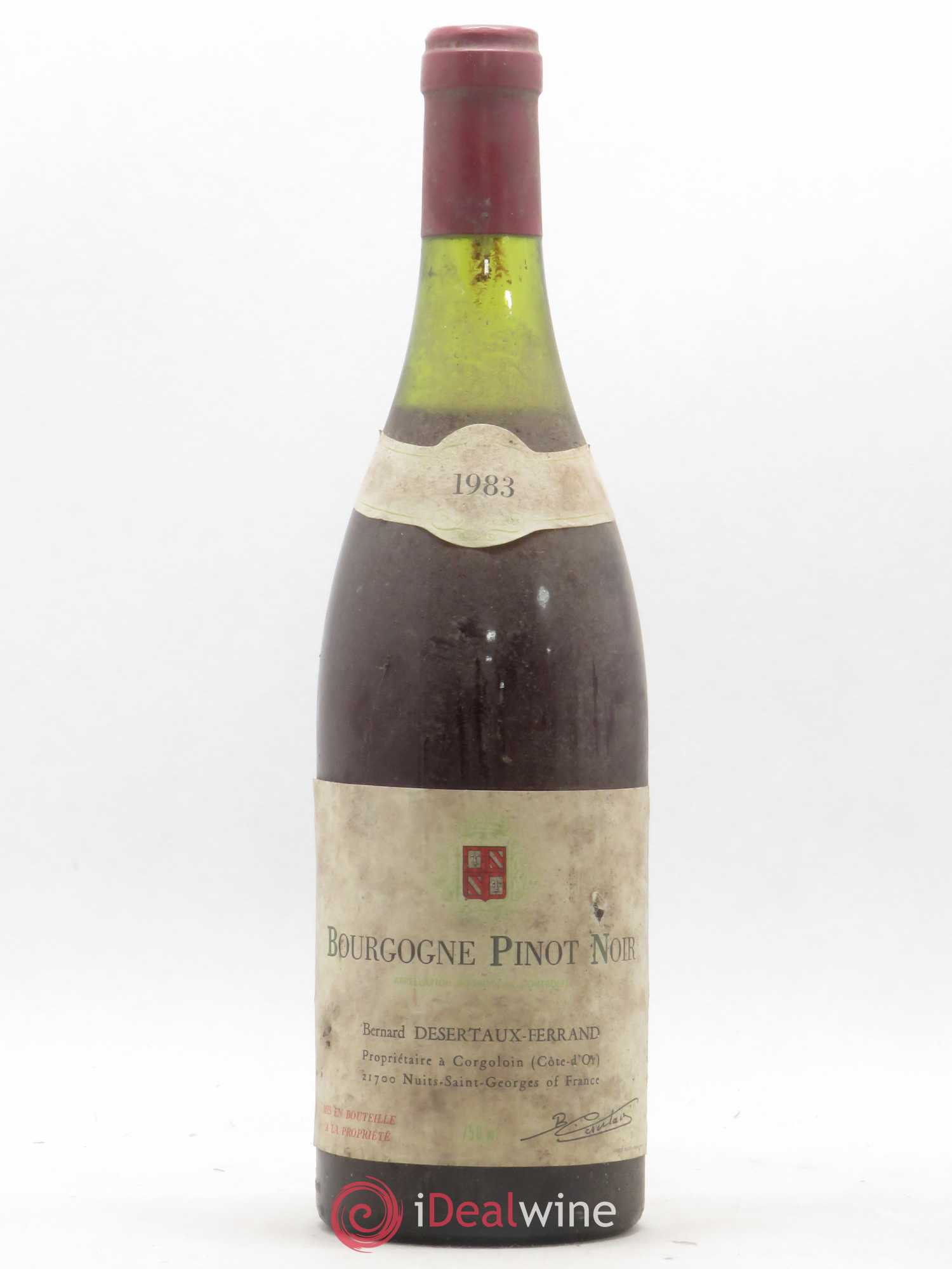Bourgogne Pinot Noir desertaux Ferrand (sans prix de réserve) 1983 - Posten von 1 Flasche - 0