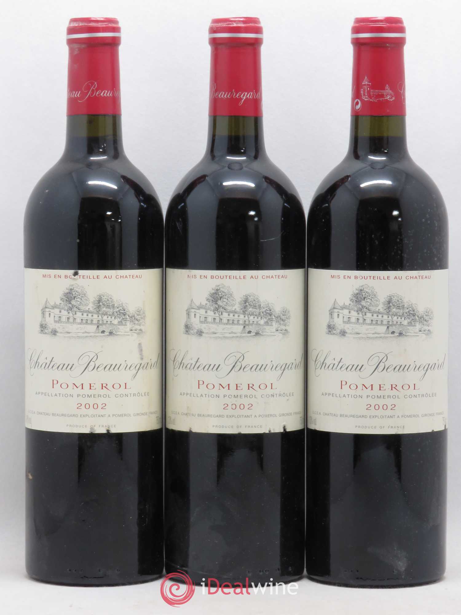Château Beauregard 2002 - Lot de 3 bouteilles - 0
