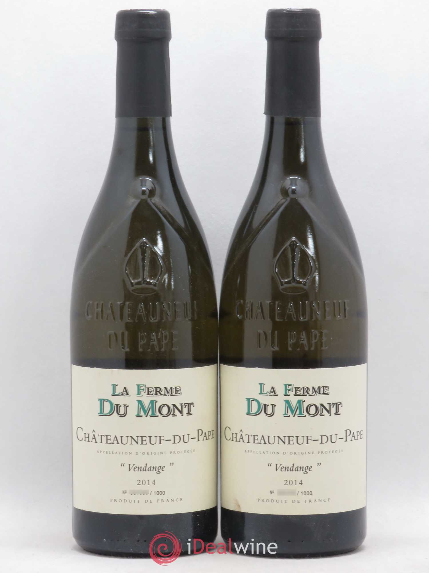 Châteauneuf-du-Pape Ferme du Mont Vendange (sans prix de réserve) 2014 - Posten von 2 Flaschen - 0